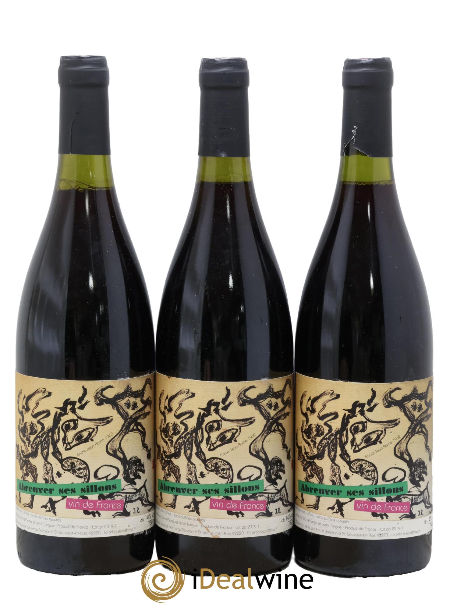 Vin de France Abreuver ses sillons Daniel Sage 2018 - Lot de 3 bouteilles - 0