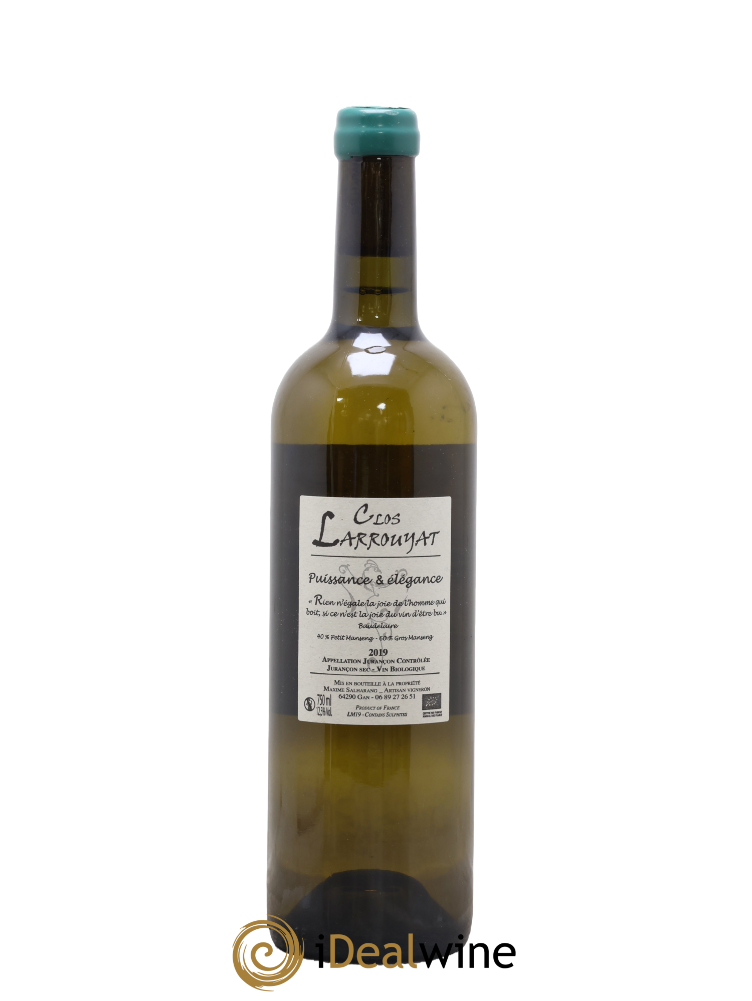 Jurançon sec Météore Clos Larrouyat 2019 - Posten von 1 Flasche - 1
