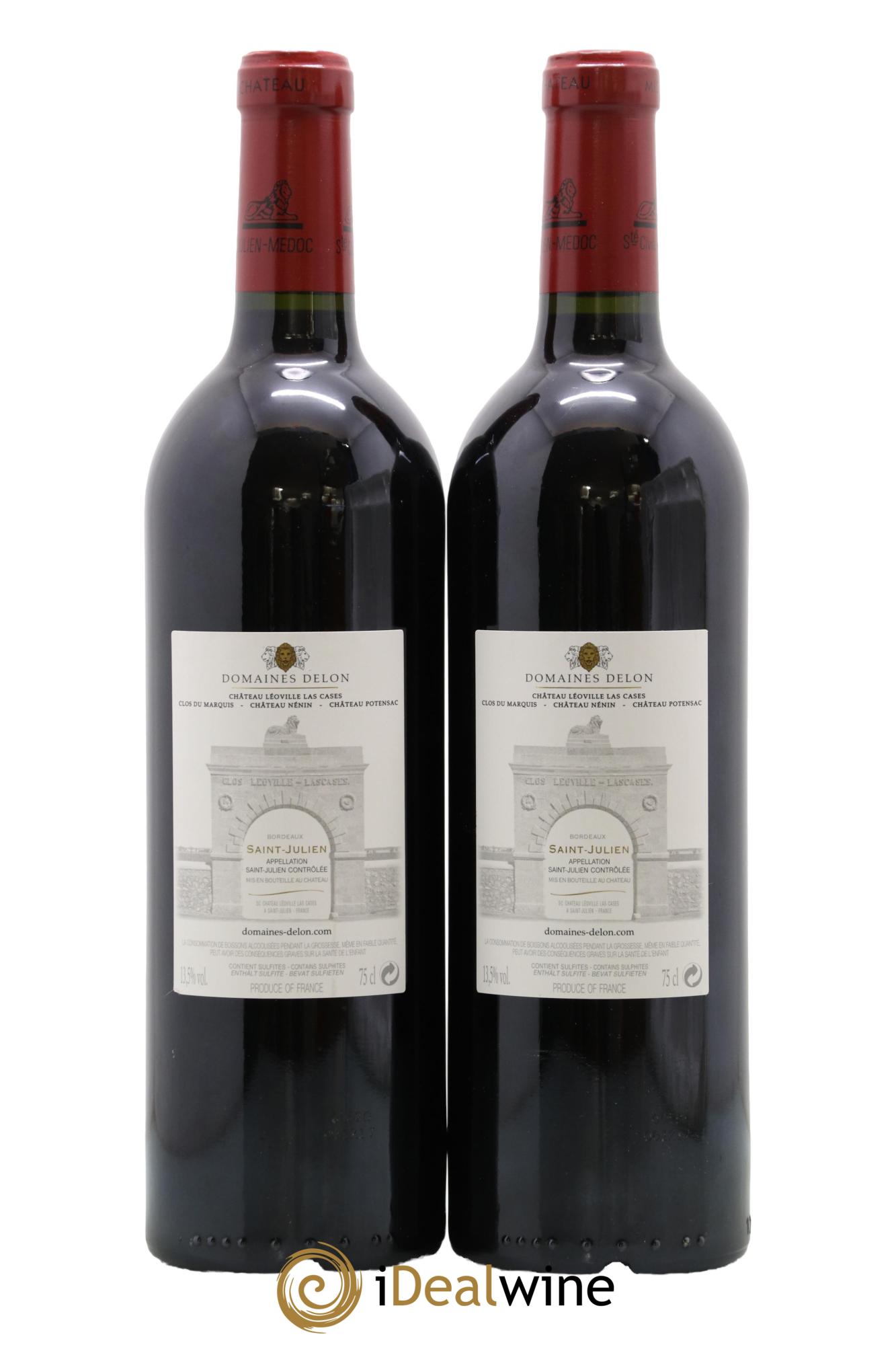 Château Léoville Las Cases 2ème Grand Cru Classé 2015 - Lot de 2 bouteilles - 1