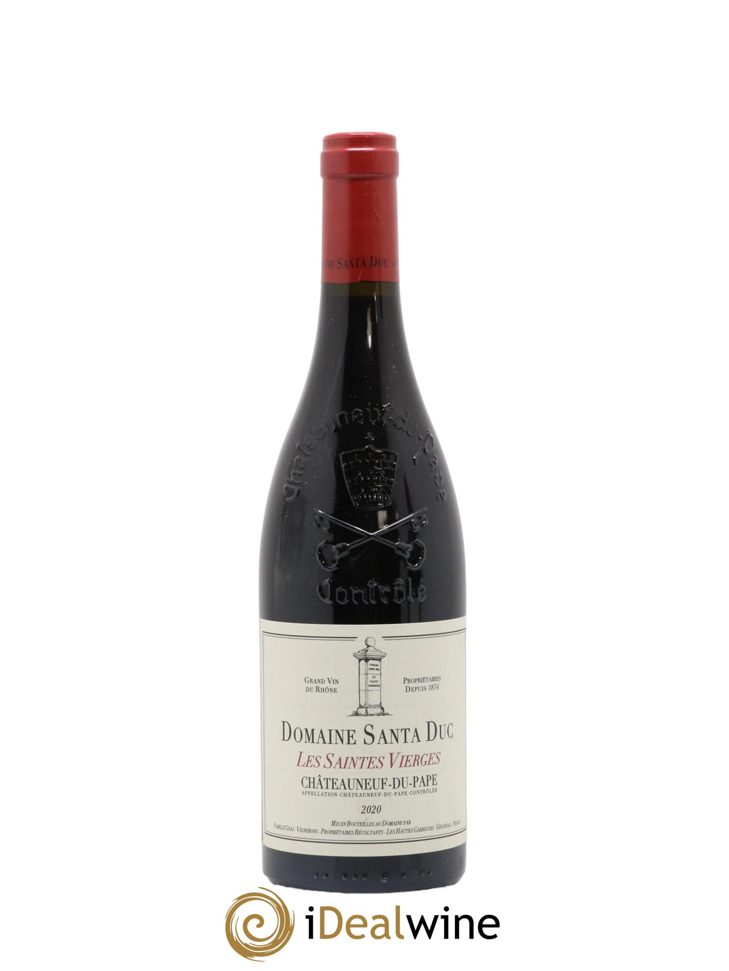 Châteauneuf-du-Pape Santa Duc (Domaine) Les Saintes Vierges Famille Gras 2020 - Lot de 1 bouteille - 0