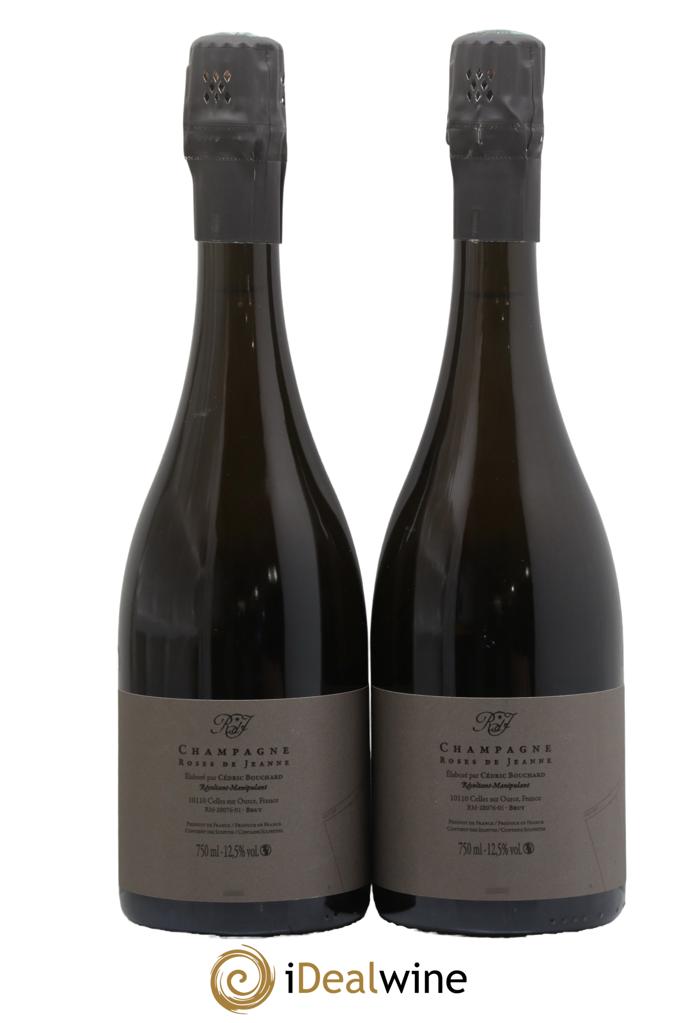 Roses de Jeanne Côte de Val Vilaine Blanc de Noirs Cédric Bouchard 2022 - Lot de 2 bouteilles - 1