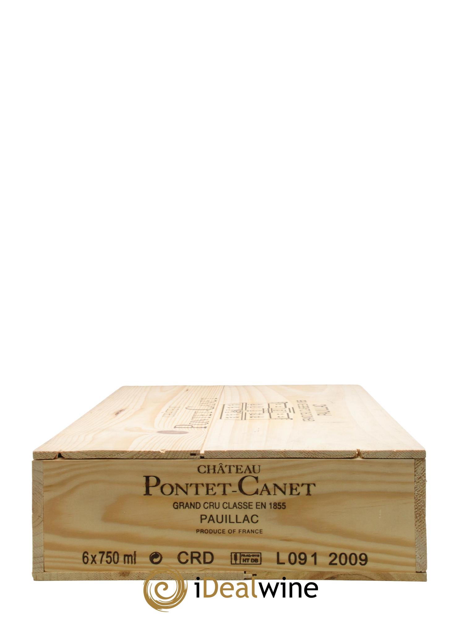 Château Pontet Canet 5ème Grand Cru Classé 2009 - Lotto di 6 bottiglie - 6