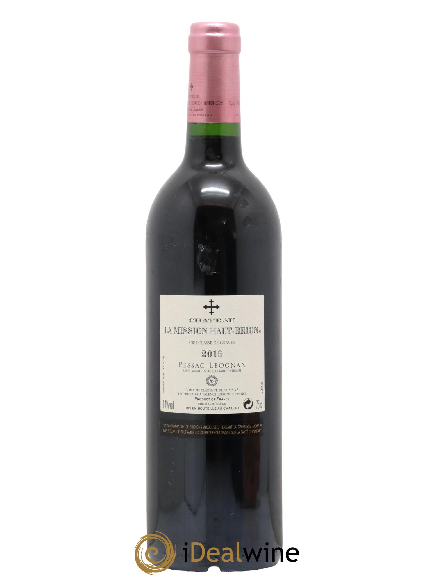 Château la Mission Haut-Brion Cru Classé de Graves 2016 - Lot de 1 bouteille - 1