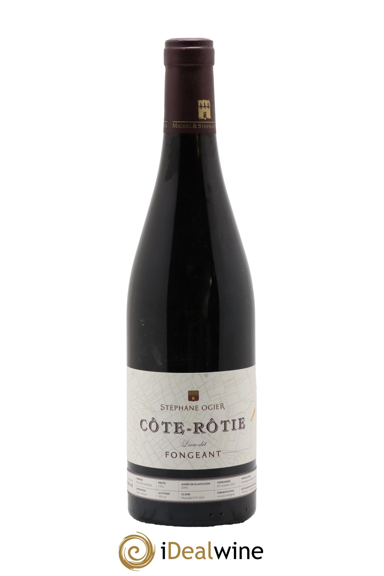 Côte-Rôtie Fongeant Stéphane Ogier 2012 - Lot de 1 bouteille - 0