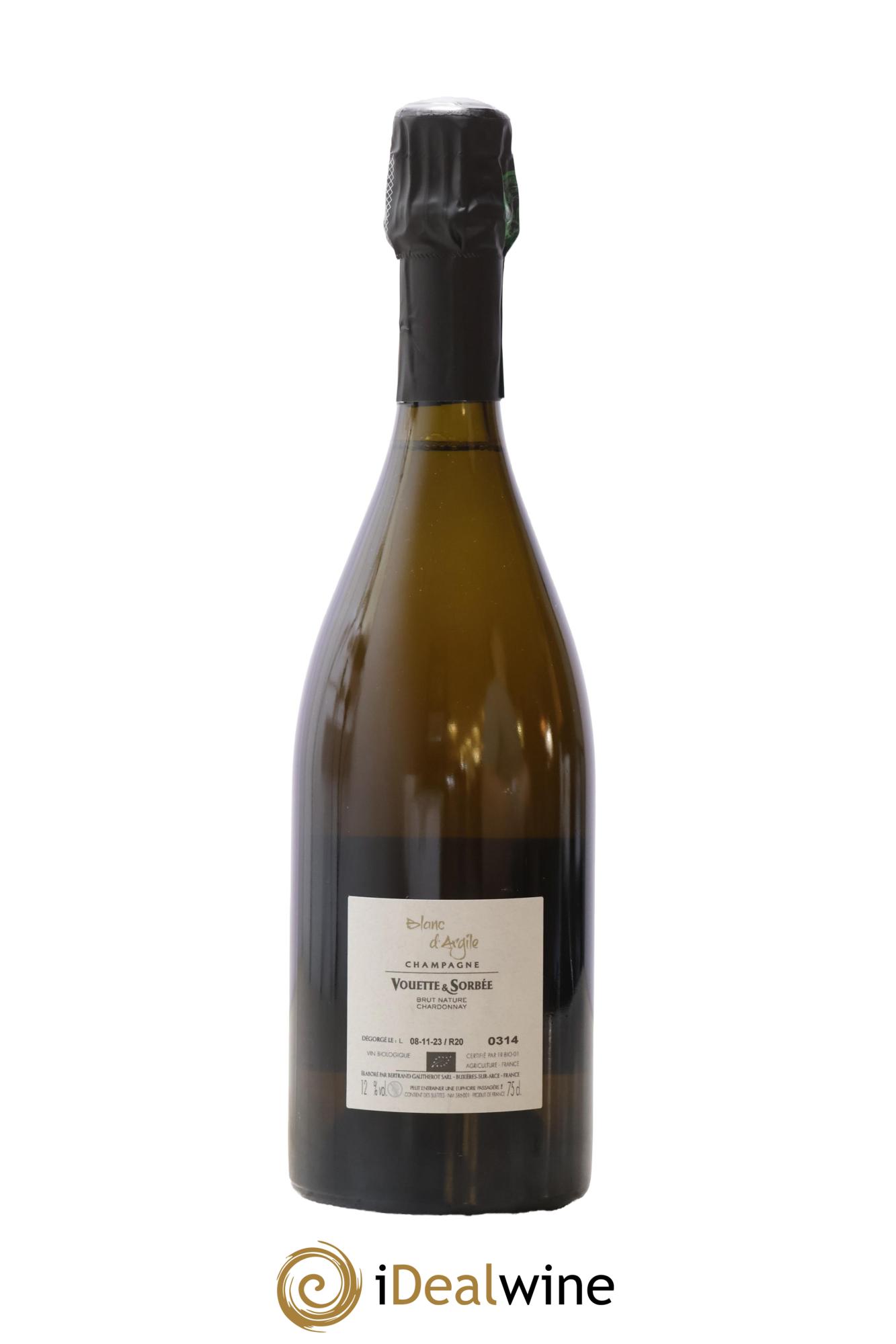 Blanc d'Argile Vouette et Sorbée - Lot of 1 bottle - 1