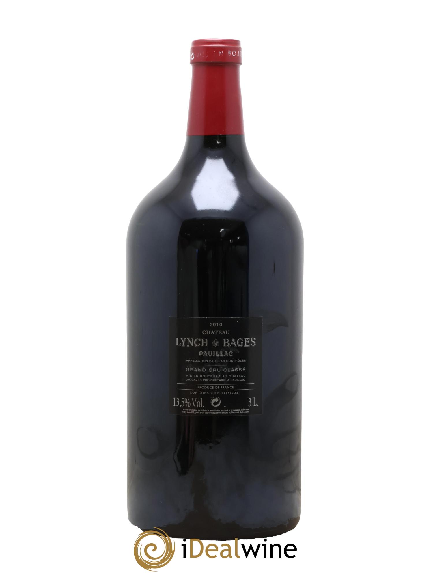 Château Lynch Bages 5ème Grand Cru Classé 2010 - Lot of 1 double magnum - 2