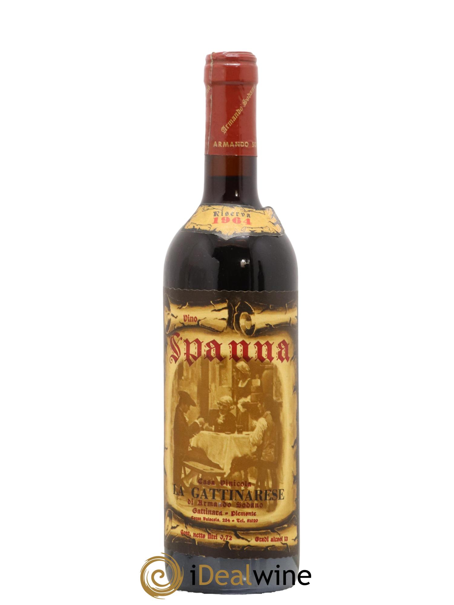 Nebbiolo Spanna Riserva La Gattinarese 1964 - Lot de 1 bouteille - 0
