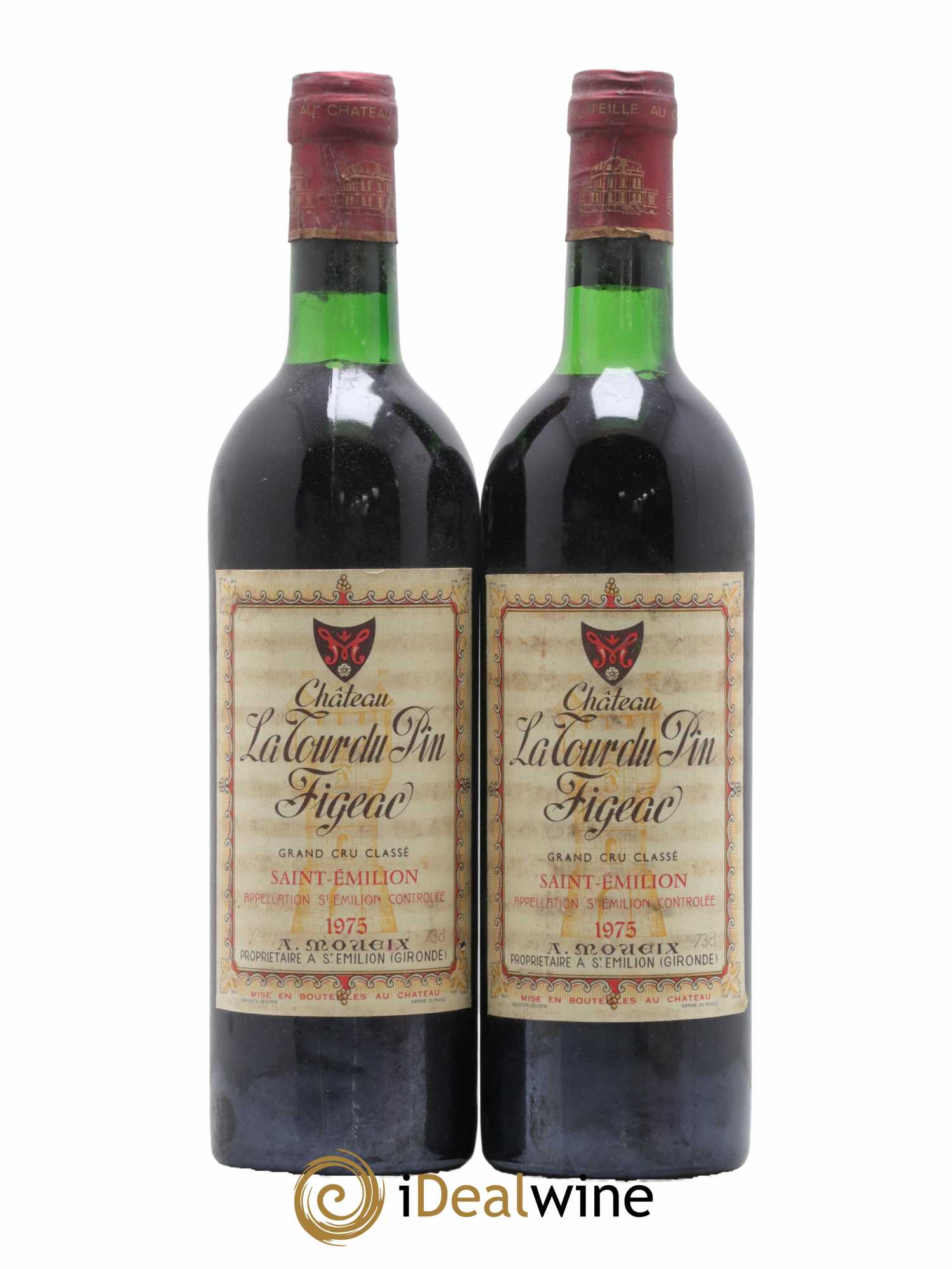 Château la Tour du Pin Figeac 1975 - Posten von 2 Flaschen - 0