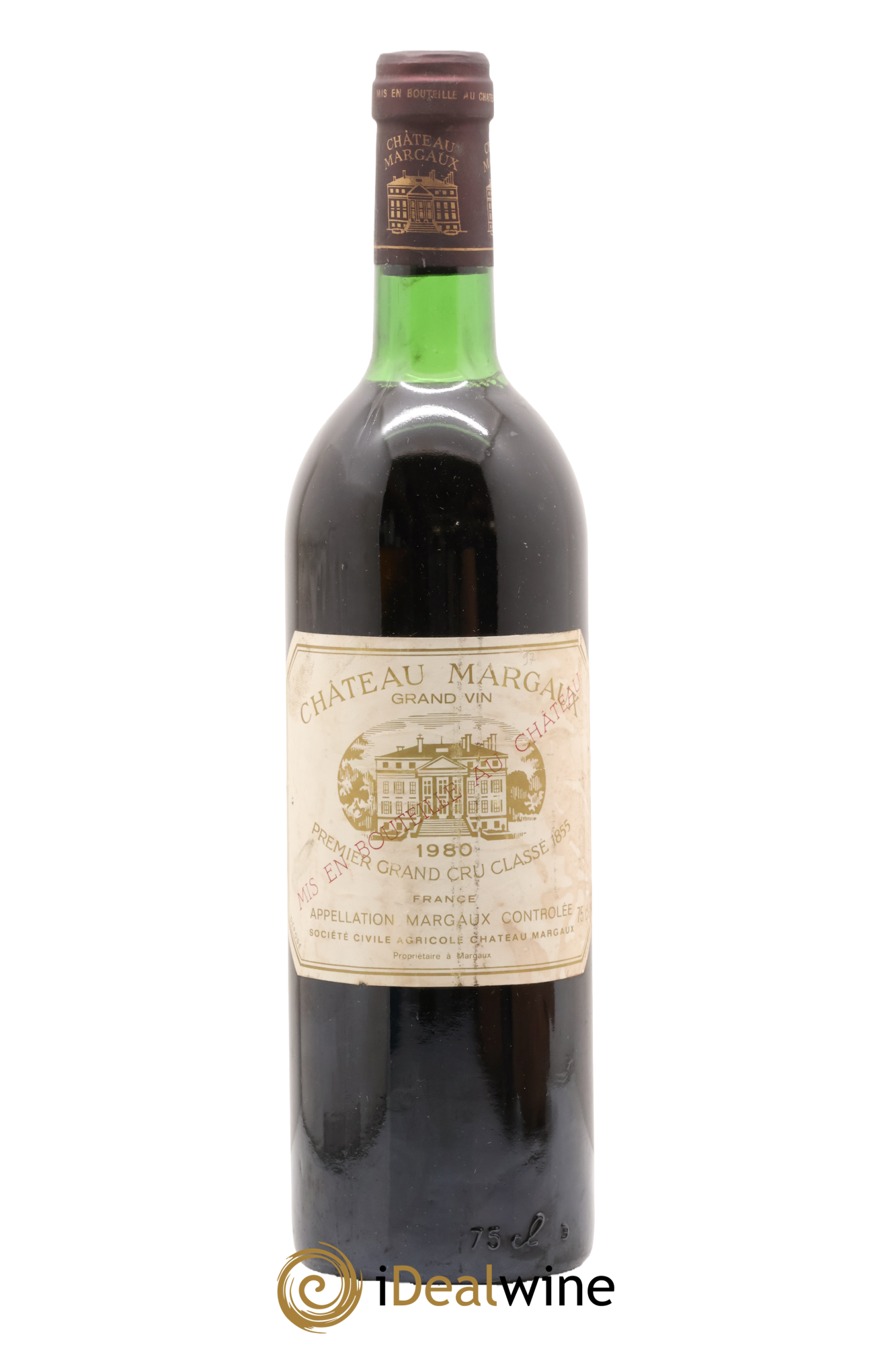 Château Margaux 1er Grand Cru Classé 1980 - Lot de 1 bouteille - 0