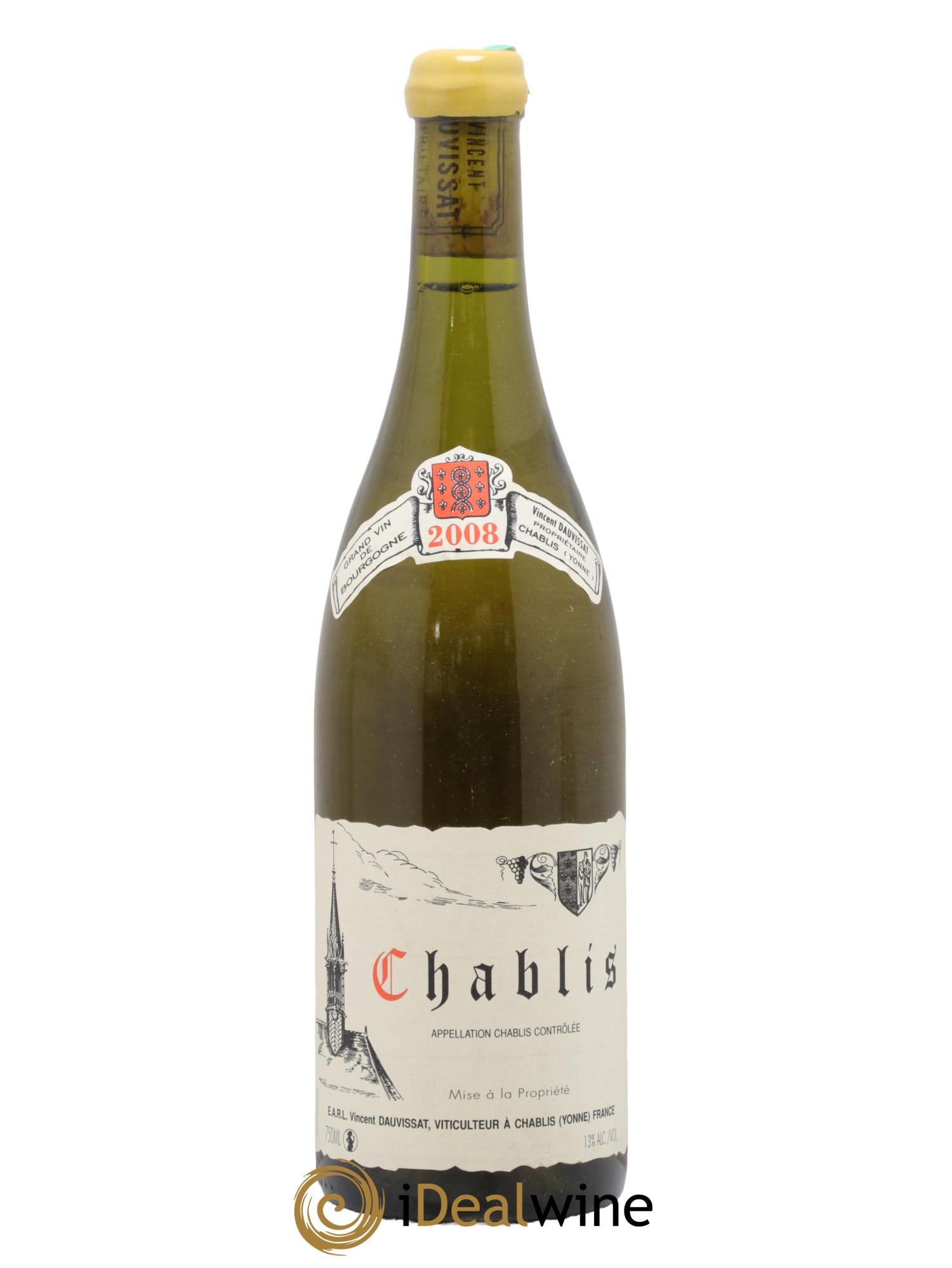 Chablis Vincent Dauvissat (Domaine) 2008 - Lot de 1 bouteille - 0