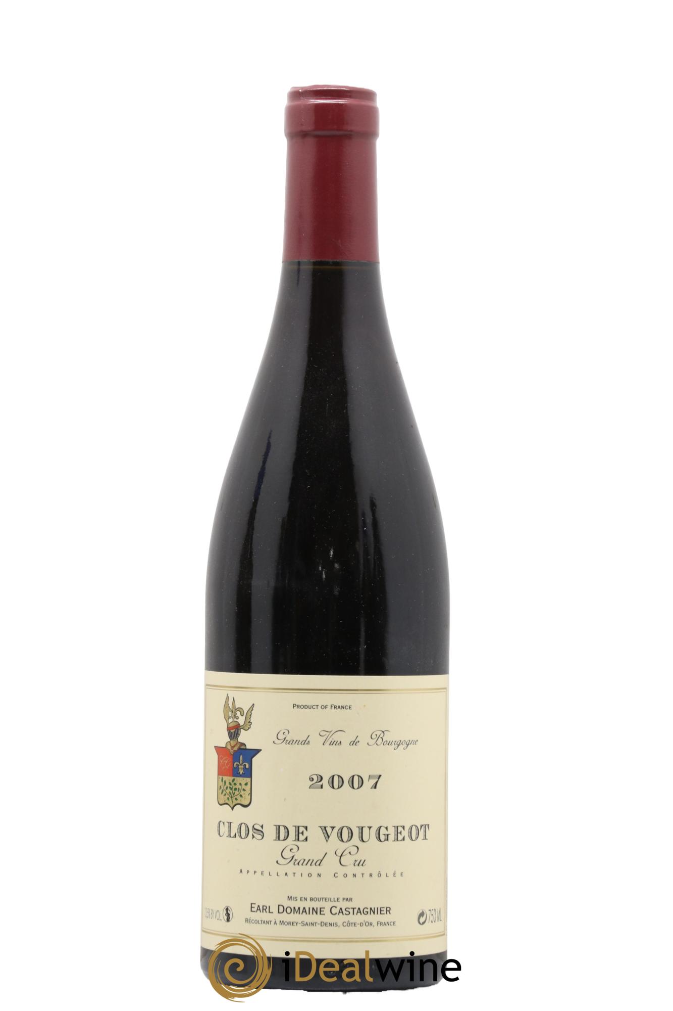 Clos de Vougeot Grand Cru Castagnier (Domaine) 2007 - Lotto di 1 bottiglia - 0