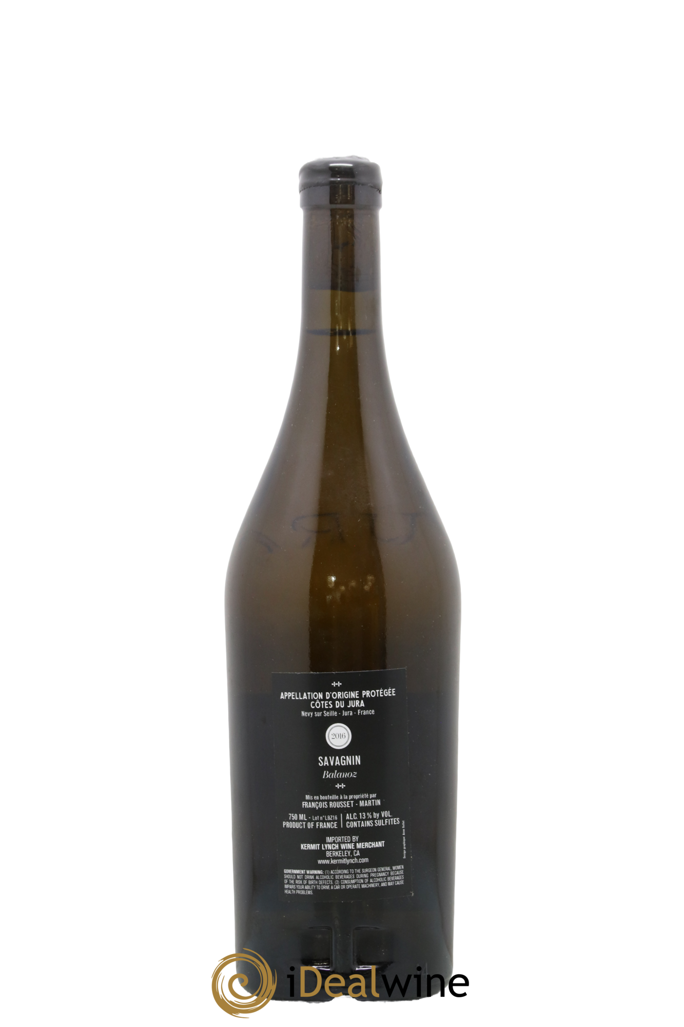 Côtes du Jura Savagnin Balanoz Voile N°4 François Rousset Martin 2016 - Lot of 1 bottle - 1