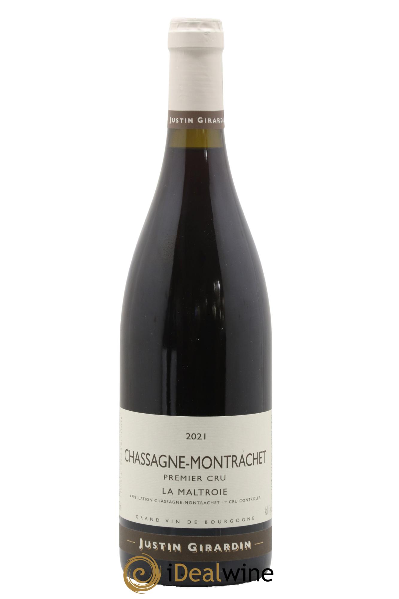 Chassagne-Montrachet 1er Cru La Maltroie Justin Girardin 2021 - Lot de 1 bouteille - 0