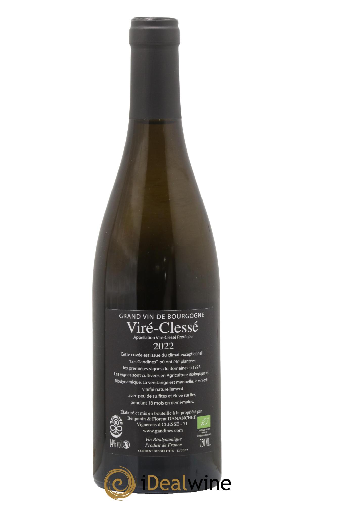 Viré-Clessé Les Gandines Gandines 2022 - Lot de 1 bouteille - 1