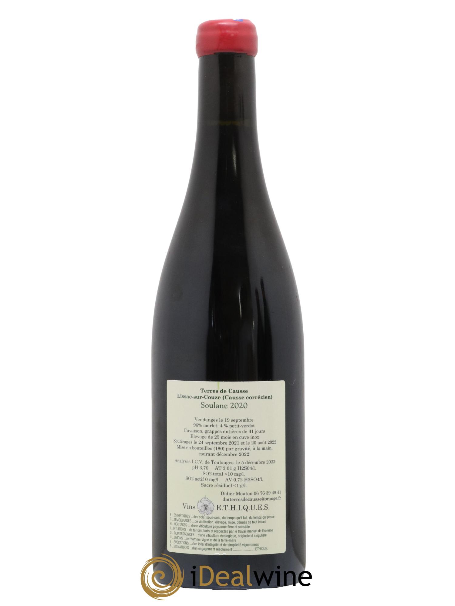 Vin de France Soulane Didier Mouton 2020 - Lot de 1 bouteille - 1