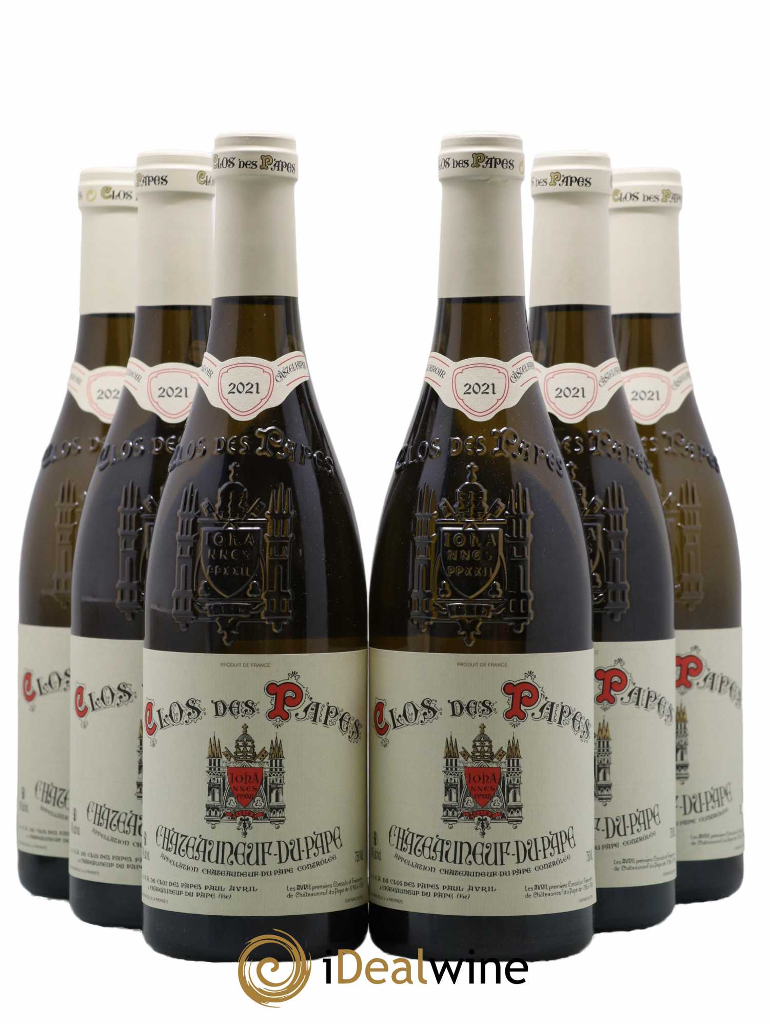 Châteauneuf-du-Pape Clos des Papes - Paul Avril 2021 - Lot de 6 bouteilles - 0