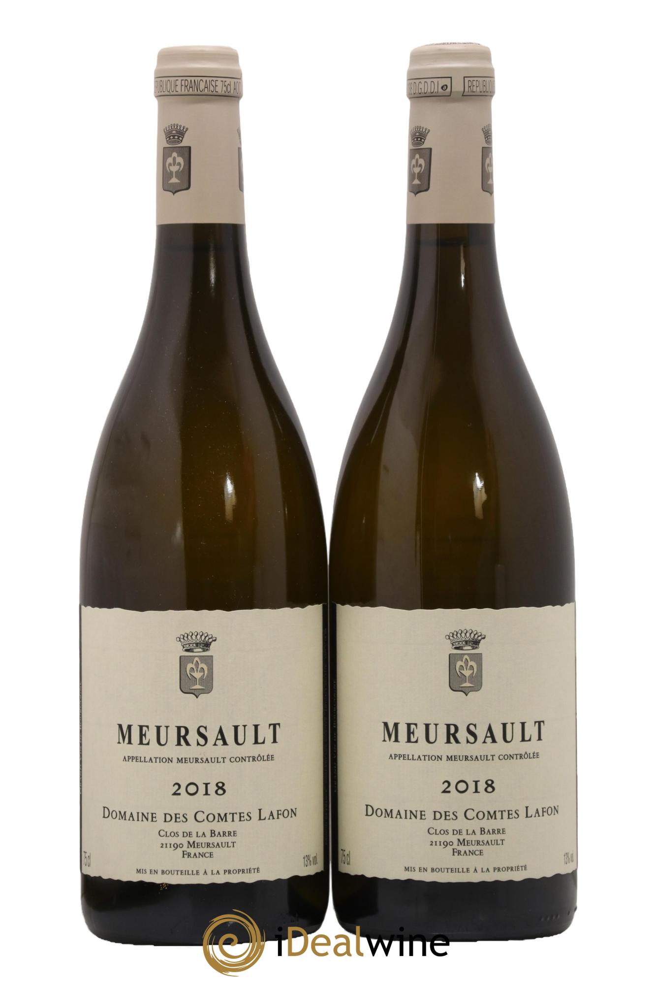 Meursault Comtes Lafon (Domaine des) 2018 - Lot de 2 bouteilles - 0