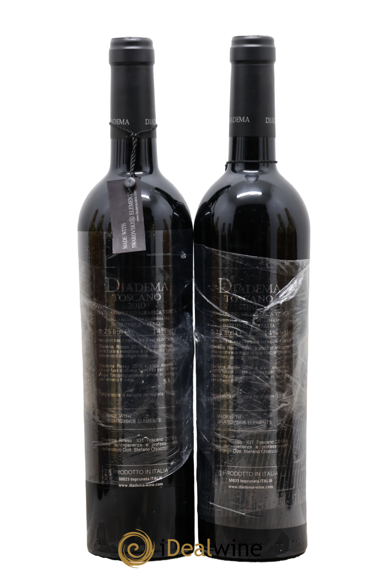 Italie Diadema Stefano Chioccioli 2010 - Lot de 2 bouteilles - 1