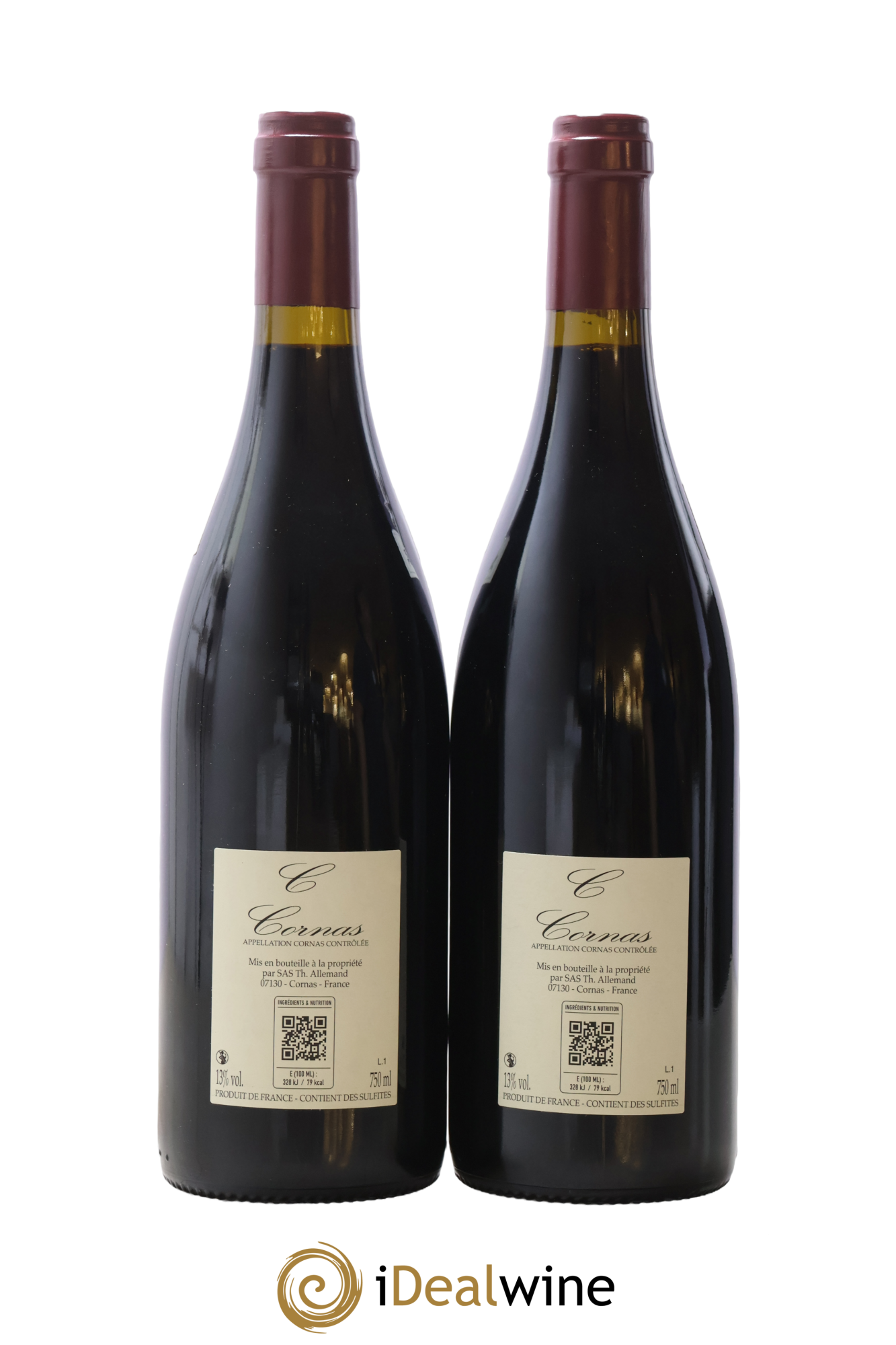 Cornas Chaillot Thierry Allemand 2022 - Lot de 2 bouteilles - 1