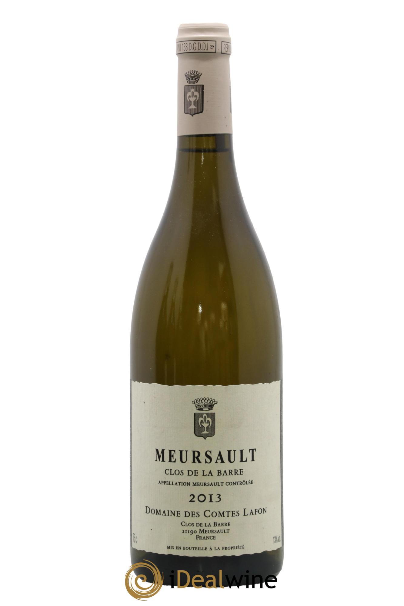 Meursault Clos de la Barre Comtes Lafon (Domaine des) 2013 - Lot de 1 bouteille - 0