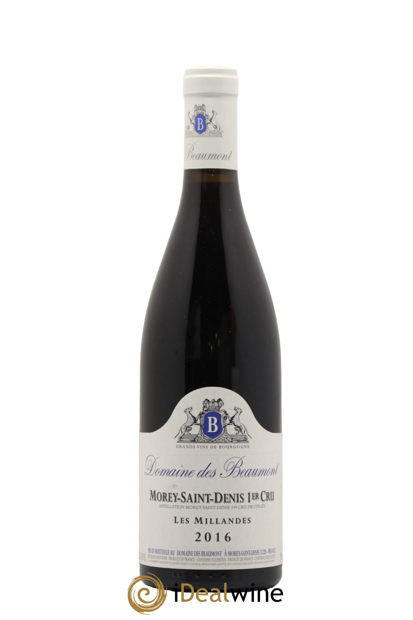 Morey-Saint-Denis 1er Cru Les Millandes Domaine Des Beaumont 2016 - Lot de 1 bouteille - 0