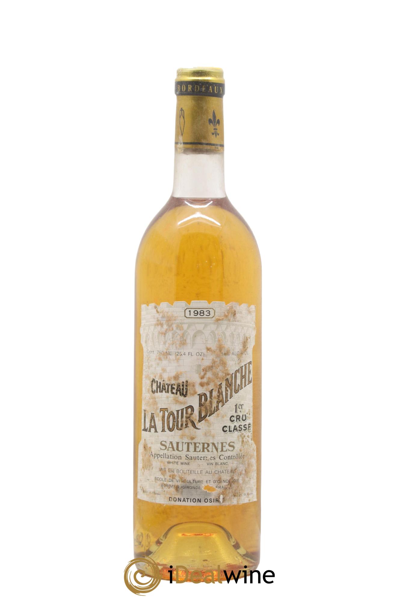 Château la Tour Blanche 1er Grand Cru Classé 1983 - Posten von 1 Flasche - 0