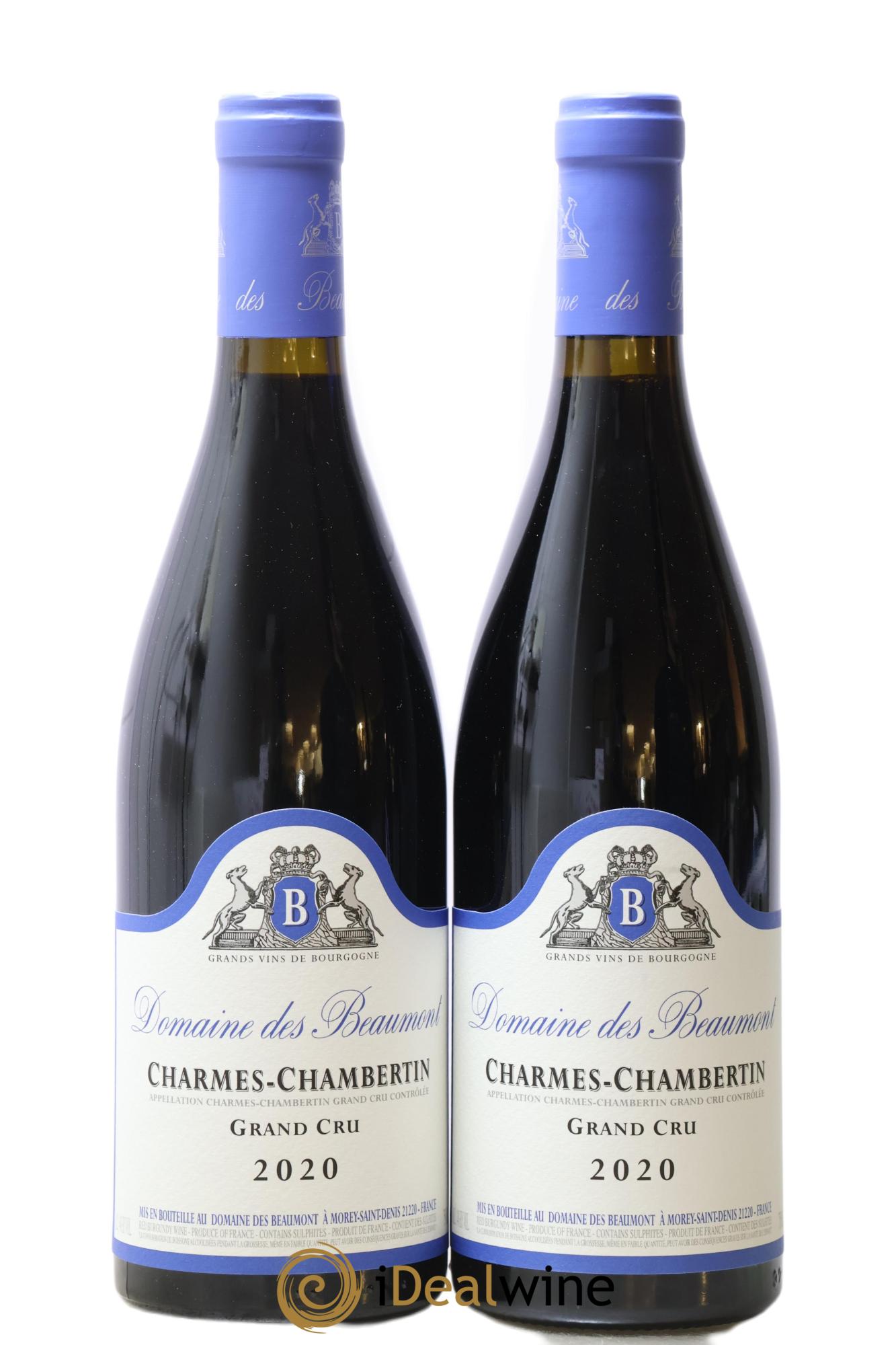 Charmes-Chambertin Grand Cru Domaine des Beaumont 2020 - Lot de 2 bouteilles - 0