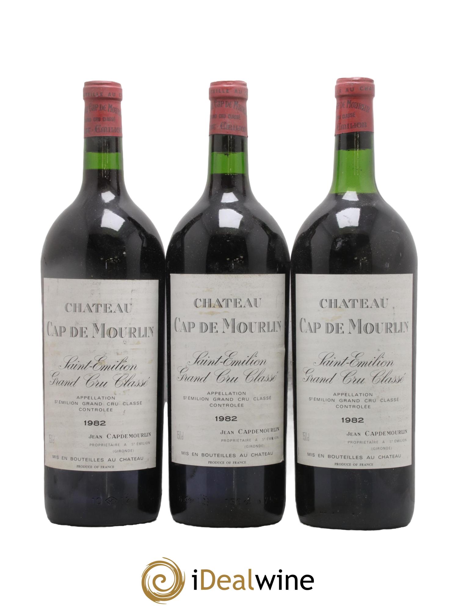 Château Cap de Mourlin Grand Cru Classé 1982 - Lotto di 3 magnum - 0