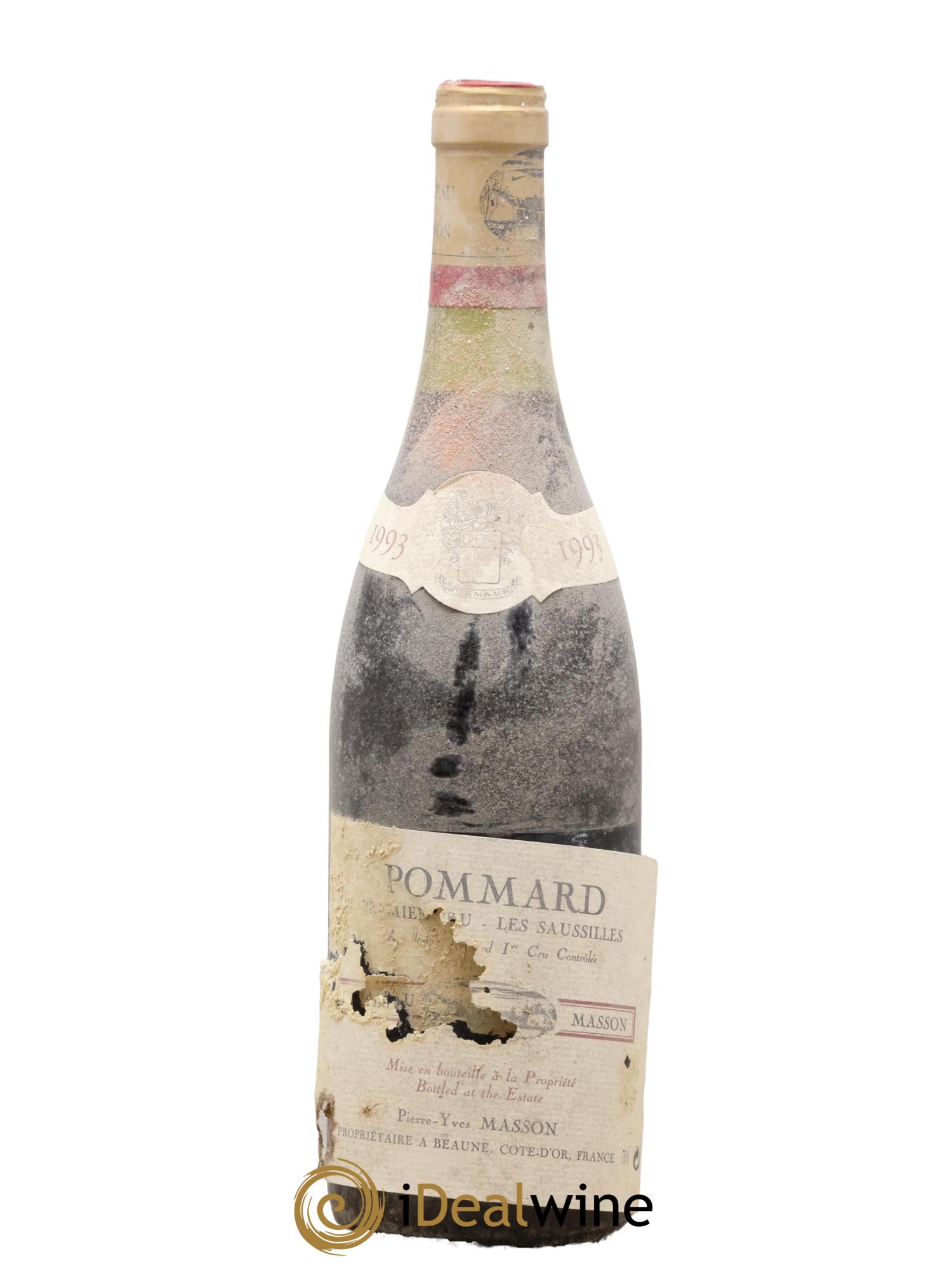 Pommard 1er Cru Les Saussilles Château Masson Pierre et Yves Masson 1993 - Posten von 1 Flasche - 0