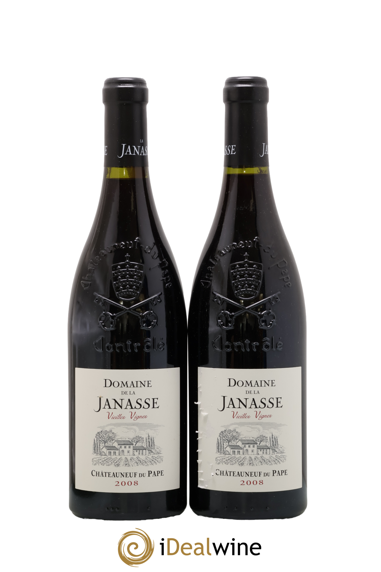 Châteauneuf-du-Pape Cuvée Vieilles Vignes La Janasse (Domaine de) 2008 - Lot de 2 bouteilles - 0