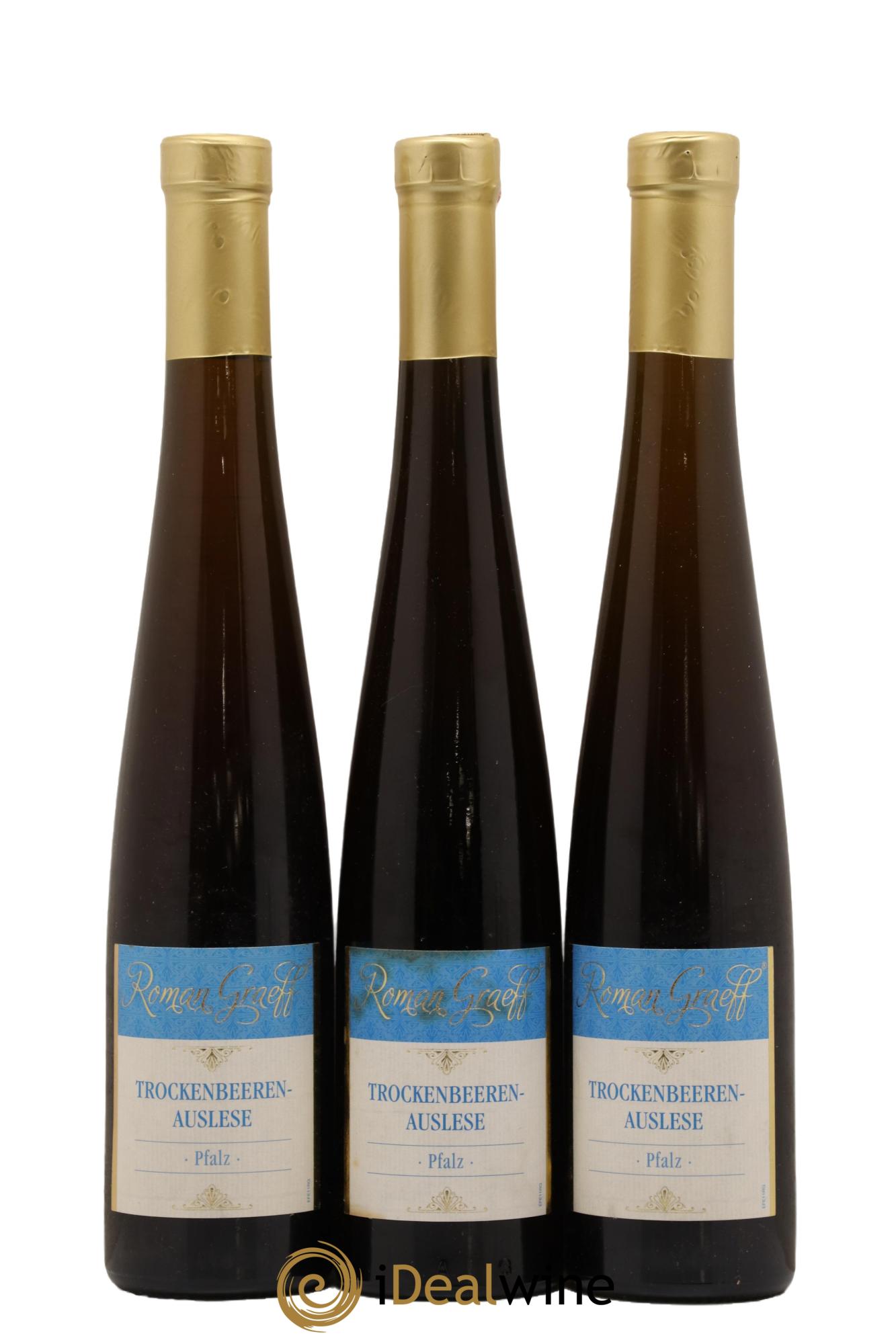 Allemagne Pfalz Trockenbeerenauslese Roman Graeff 2015 - Lot de 3 demi bouteilles - 0