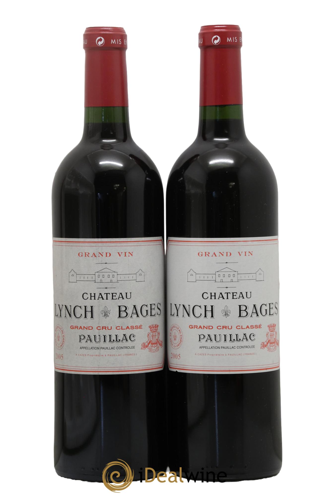 Château Lynch Bages 5ème Grand Cru Classé 2005 - Posten von 2 Flaschen - 0