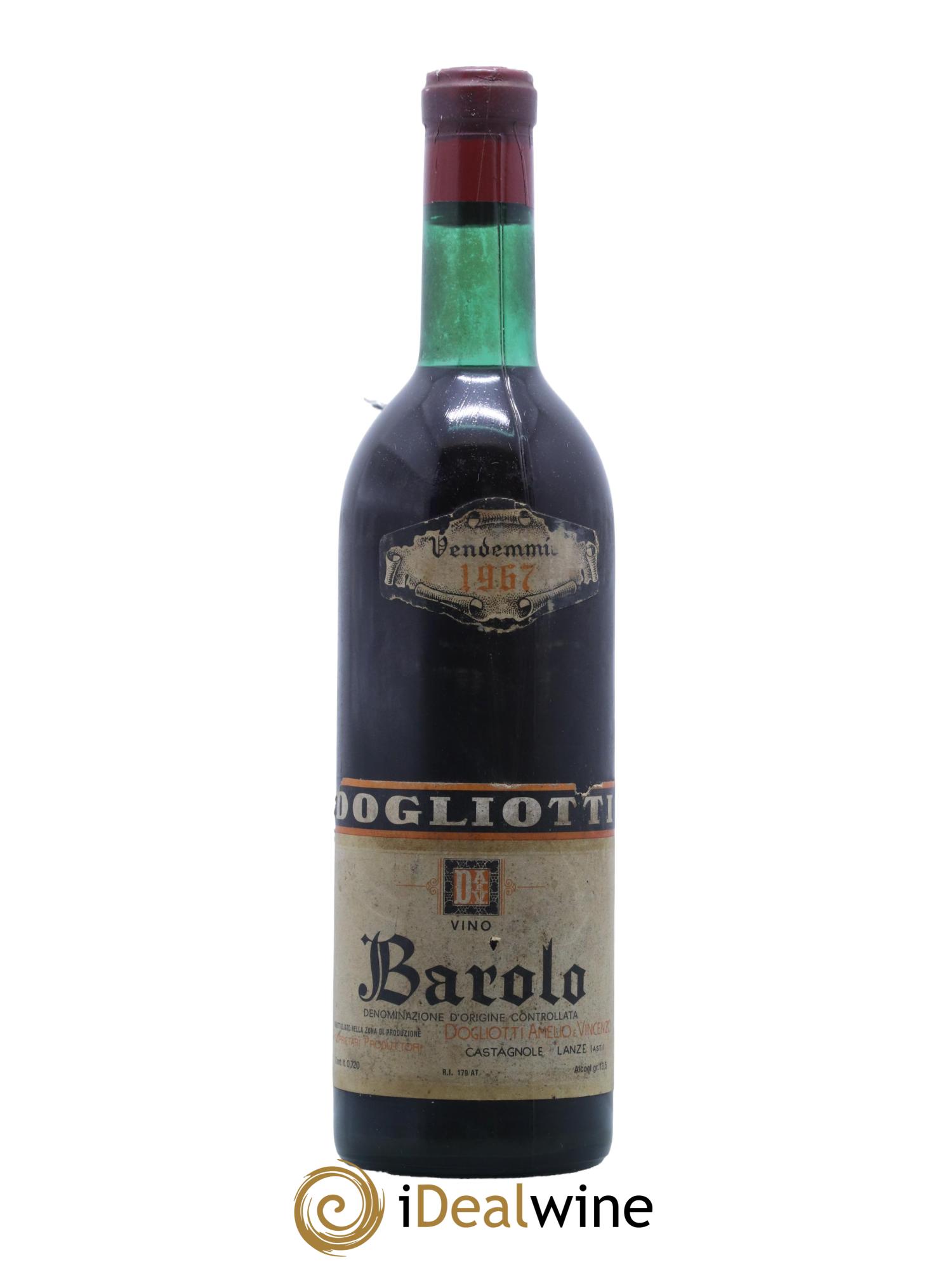 Barolo Dogliotti 1967 - Lot de 1 bouteille - 0