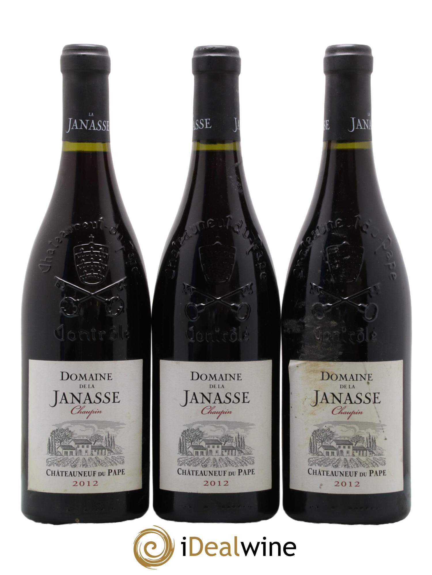 Châteauneuf-du-Pape Cuvée Chaupin La Janasse (Domaine de) 2012 - Lot de 3 bouteilles - 0