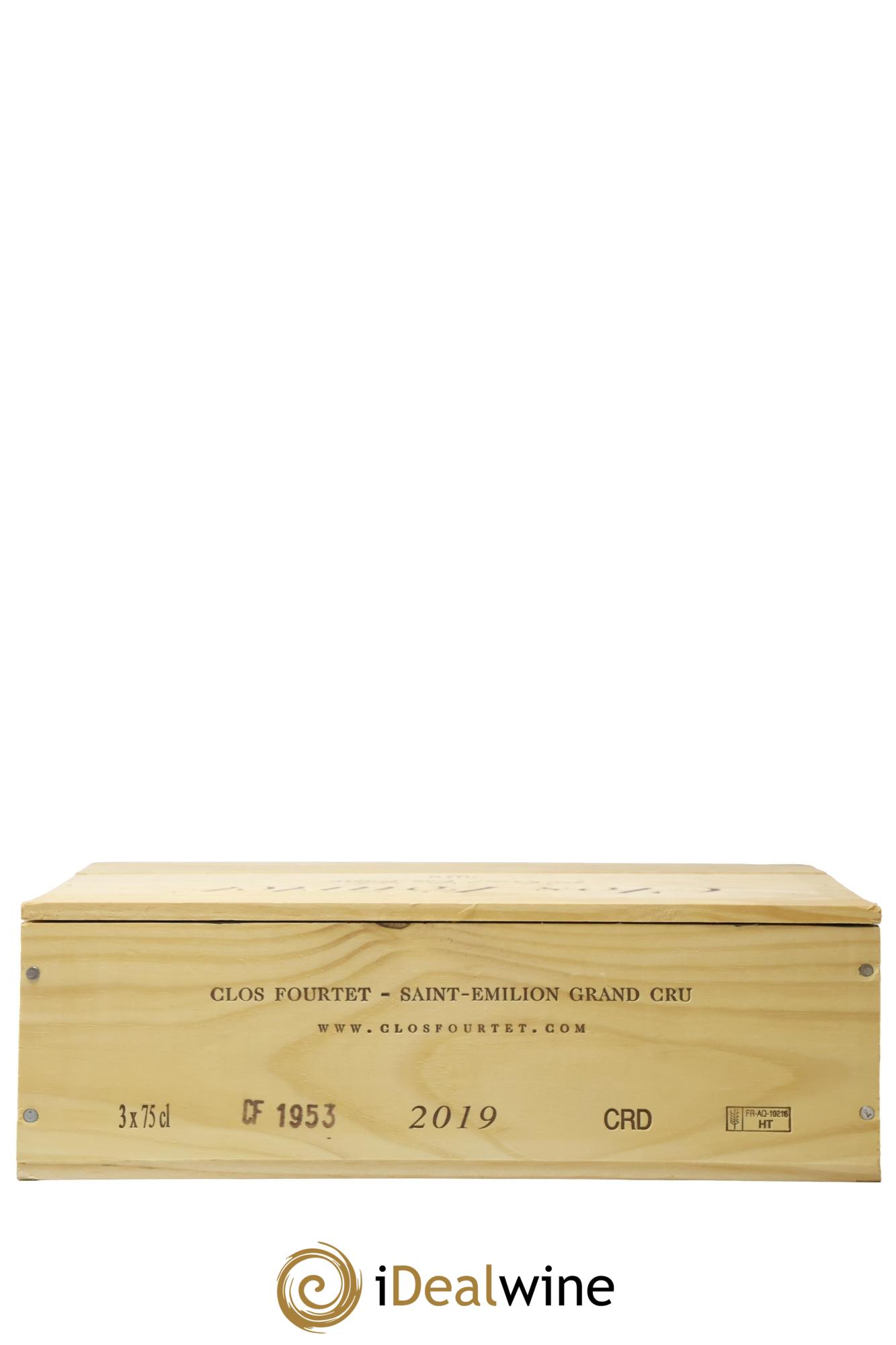Clos Fourtet 1er Grand Cru Classé B 2019 - Lot de 3 bouteilles - 1