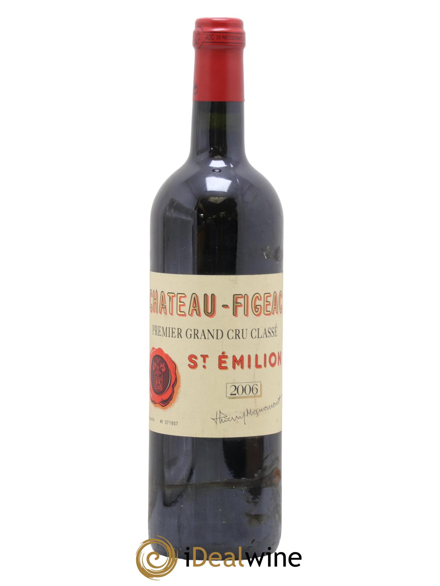 Château Figeac 1er Grand Cru Classé A 2006 - Lot de 1 bouteille - 0