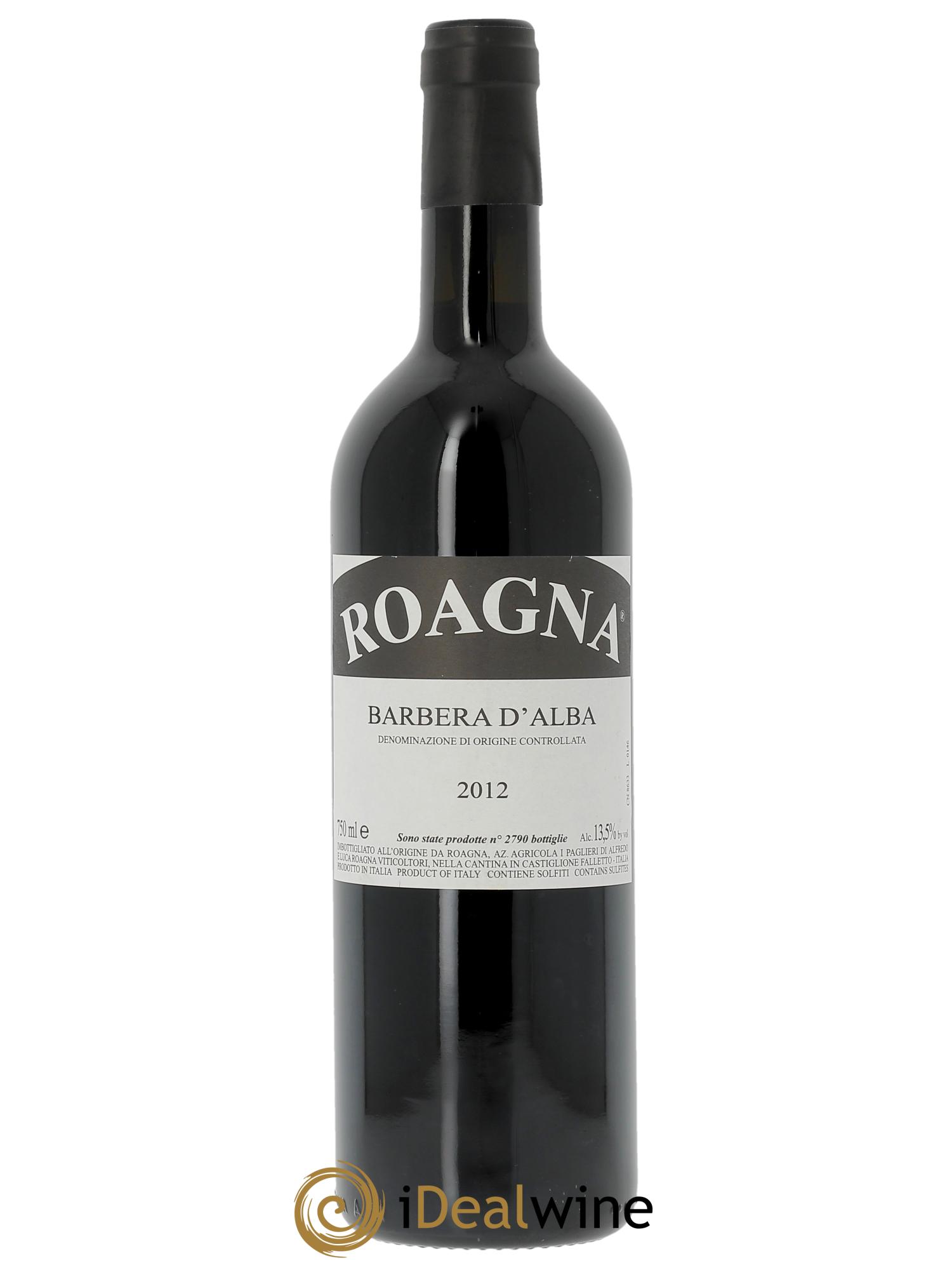 Barbera d'Alba DOC Roagna 2012 - Lotto di 1 bottiglia - 0