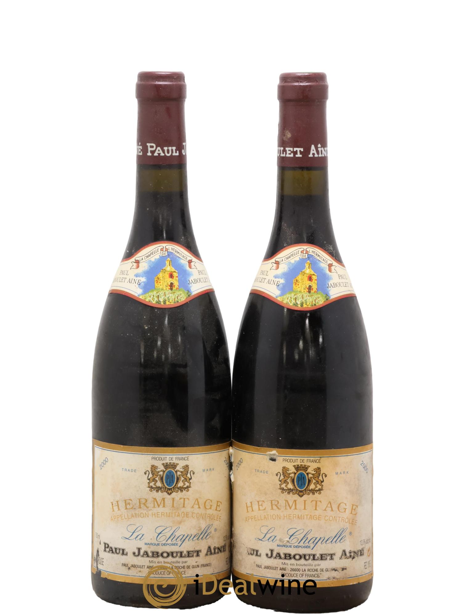 Hermitage La Chapelle Paul Jaboulet Ainé 2000 - Lotto di 2 bottiglie - 0