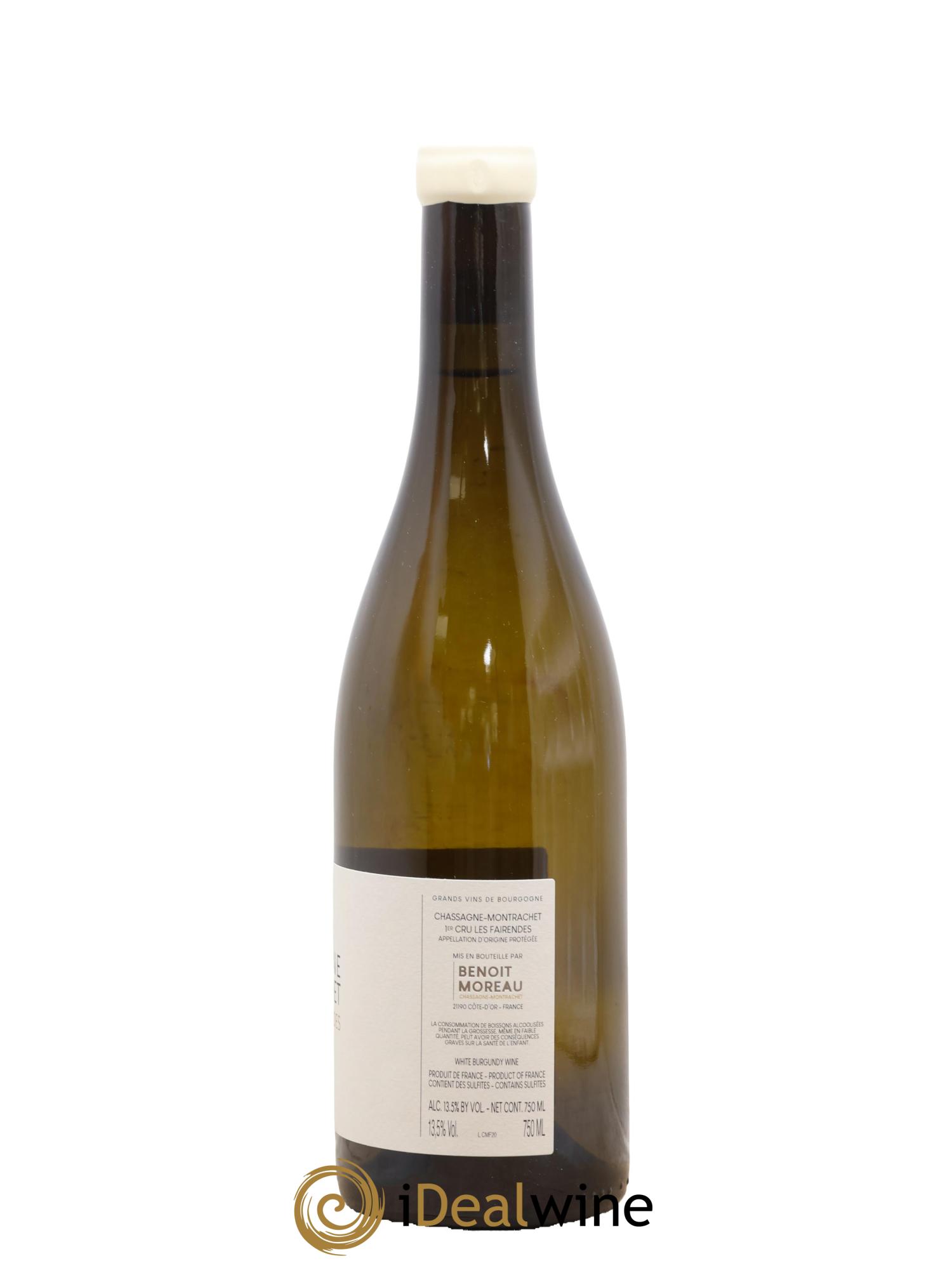 Chassagne-Montrachet 1er Cru Les Fairendes Benoît Moreau (Domaine) 2020 - Lot de 1 bouteille - 1