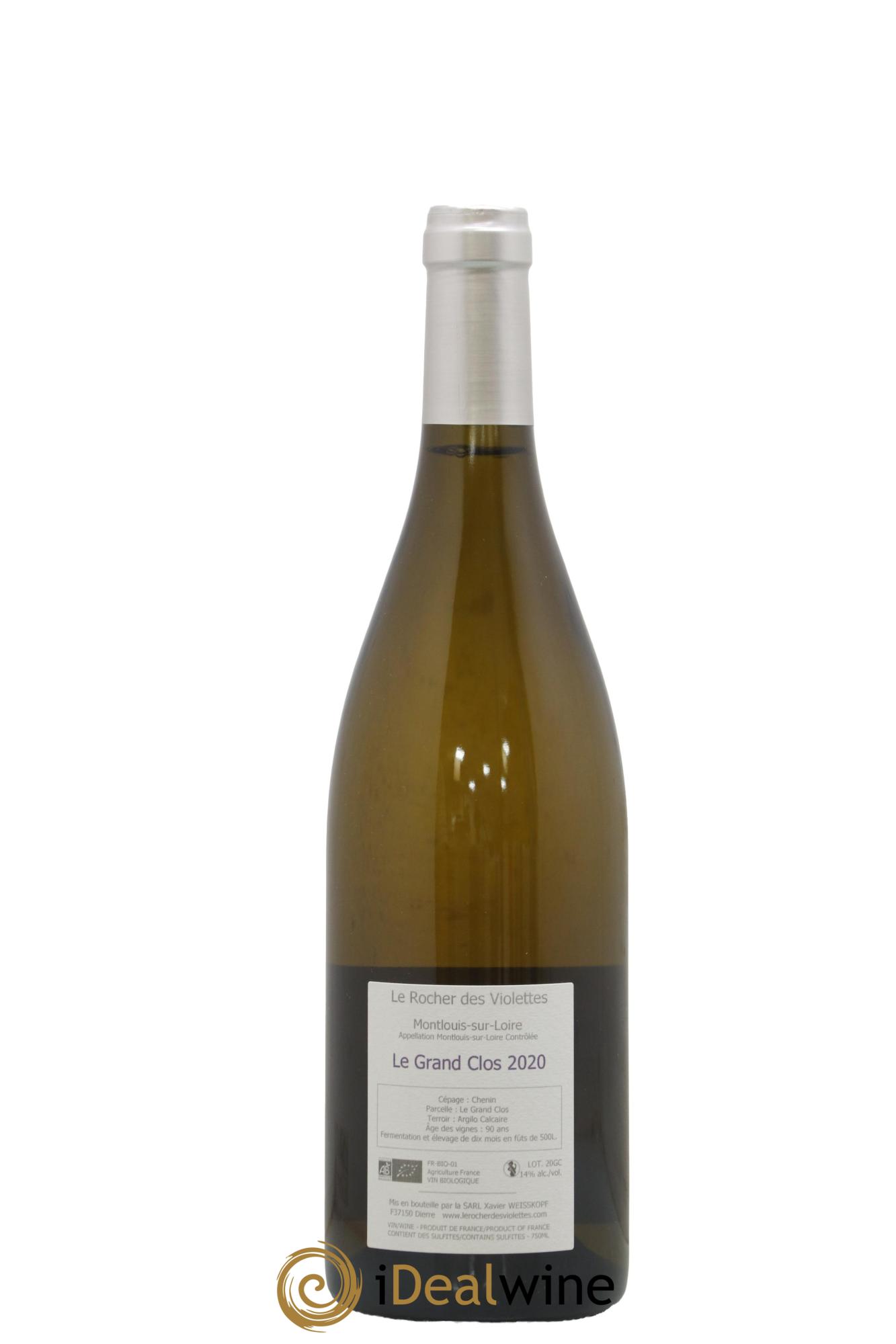 Montlouis-sur-Loire Le Grand Clos (anciennement La Négrette) Le Rocher des Violettes 2020 - Lot de 1 bouteille - 1