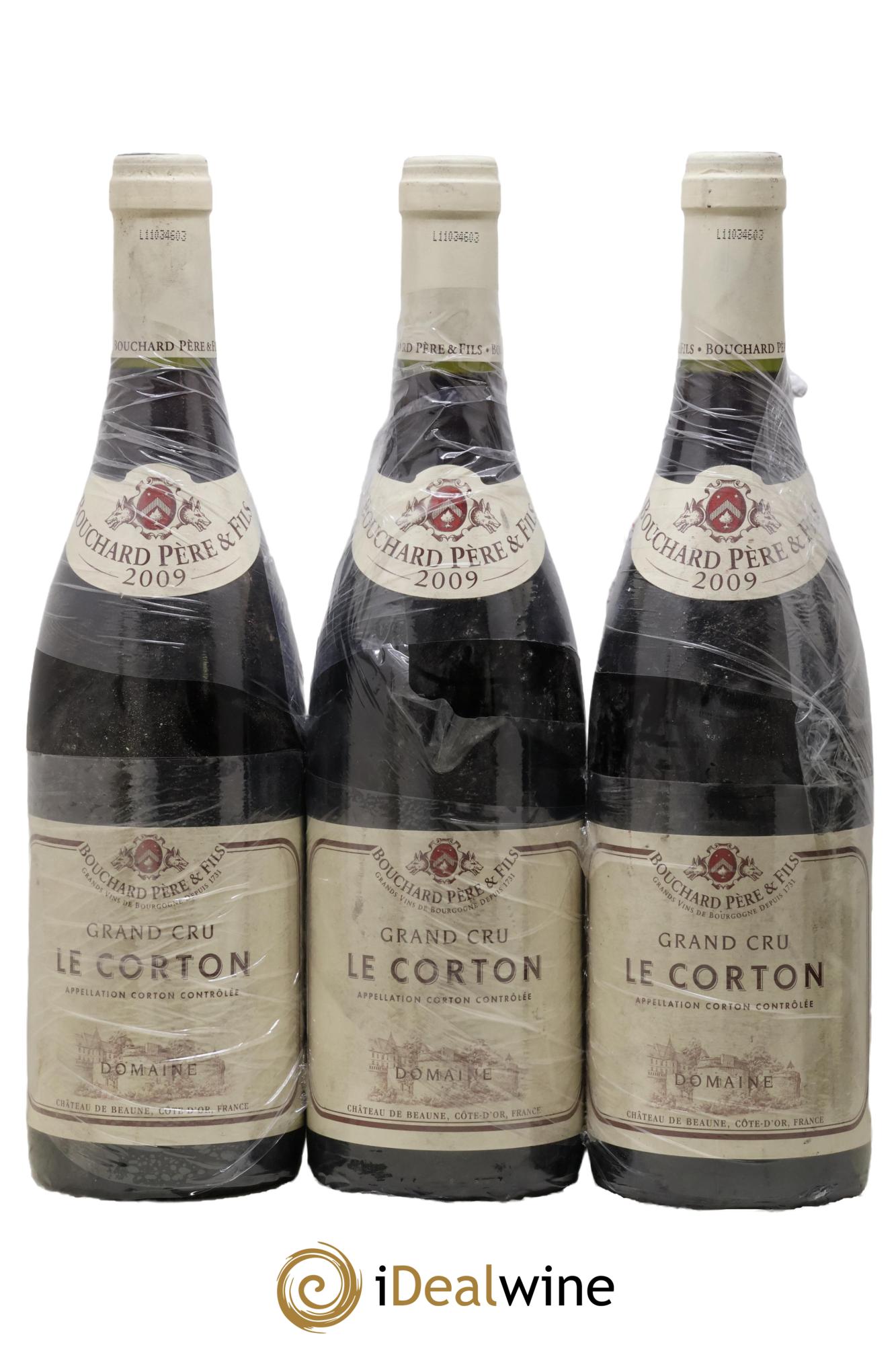 Corton Grand Cru Le Corton Bouchard Père & Fils 2009 - Lotto di 3 bottiglie - 0