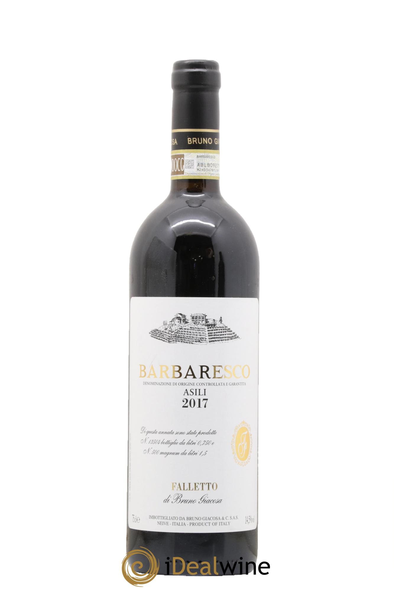 Barbaresco DOCG Asili Azienda Agricola Falletto di Bruno Giacosa 2017 - Lot de 1 bouteille - 0