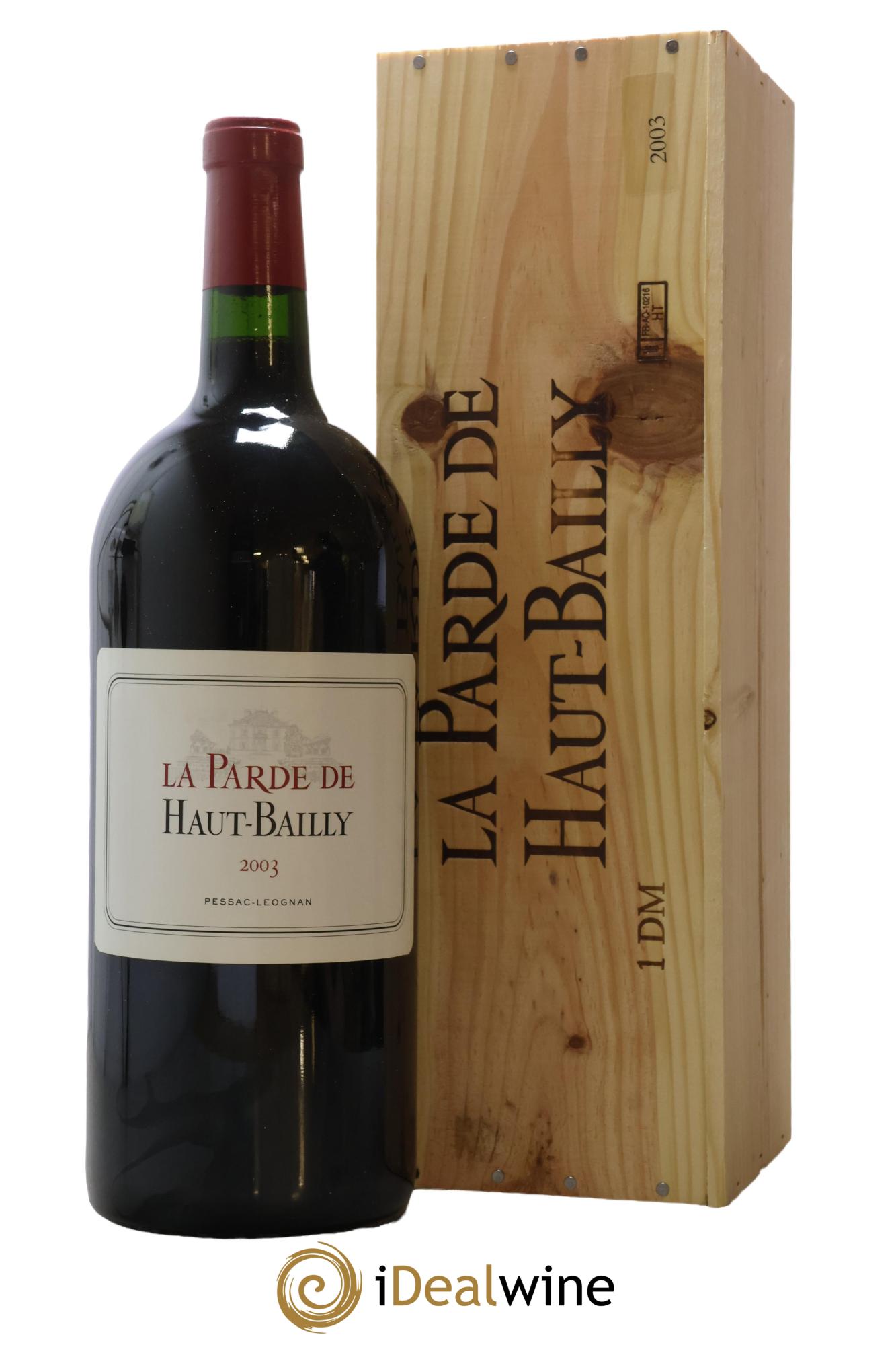 Haut Bailly II (Anciennement La Parde de Haut-Bailly) Second Vin 2003 - Lot de 1 double magnum - 1