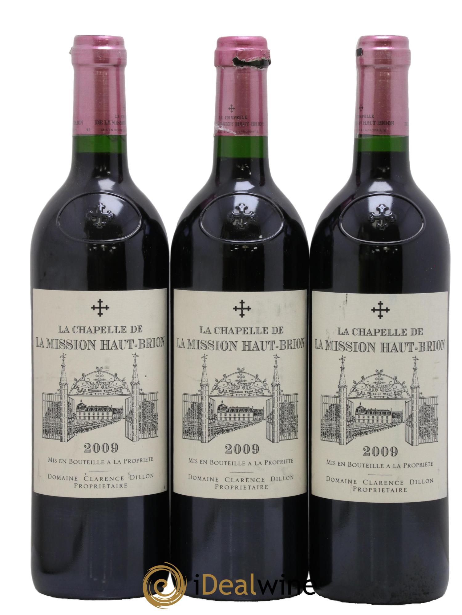 La Chapelle de La Mission Haut-Brion Second Vin 2009 - Lot de 3 bouteilles - 0