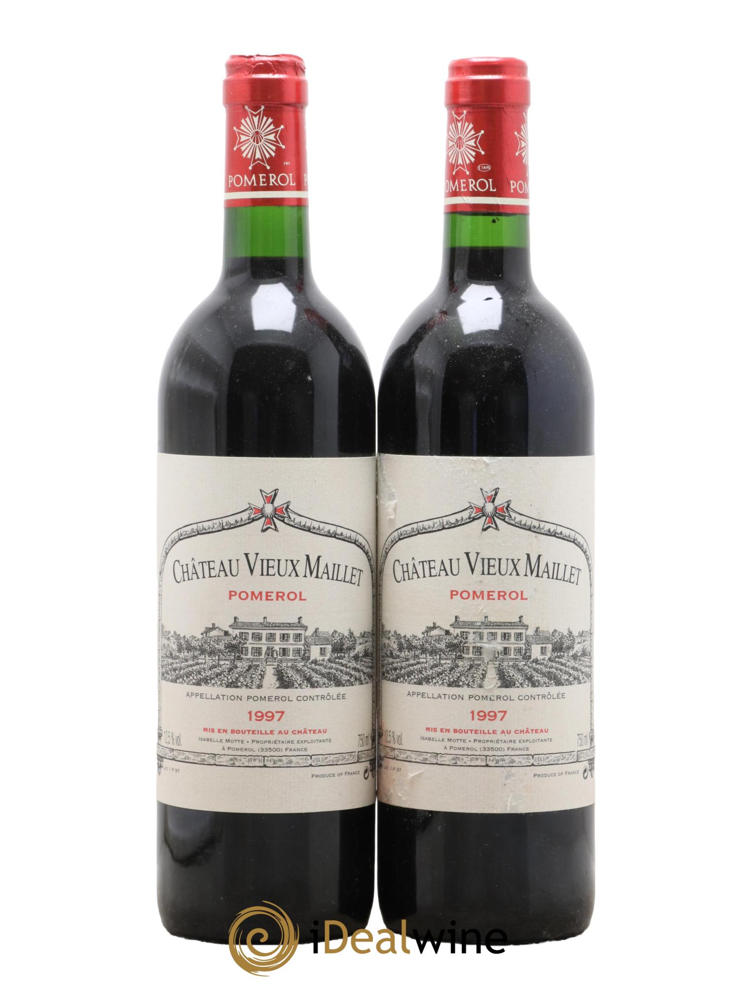 Château Vieux Maillet 1997 - Lot de 2 bouteilles - 0