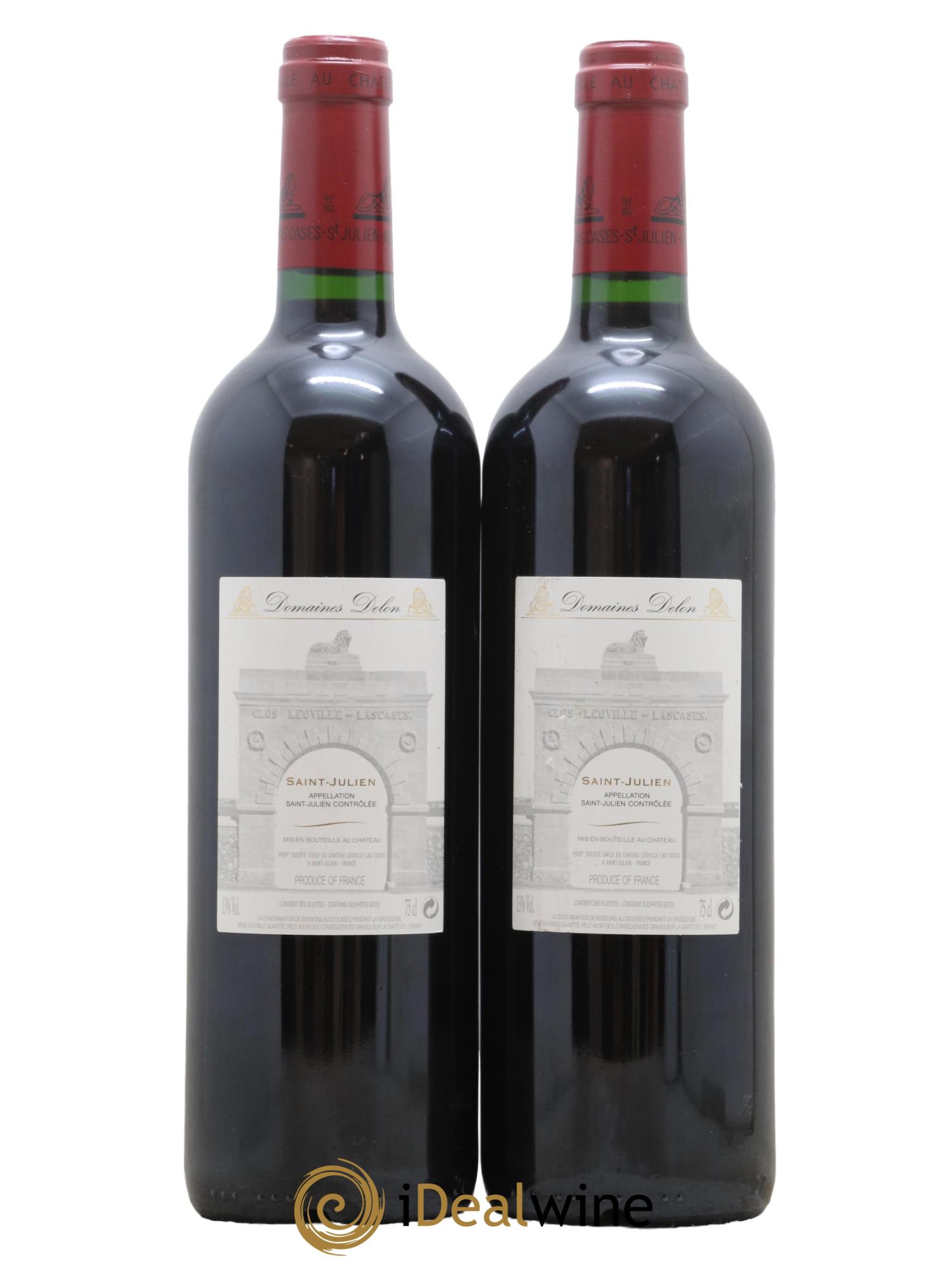 Château Léoville Las Cases 2ème Grand Cru Classé 2004 - Lot de 2 bouteilles - 1