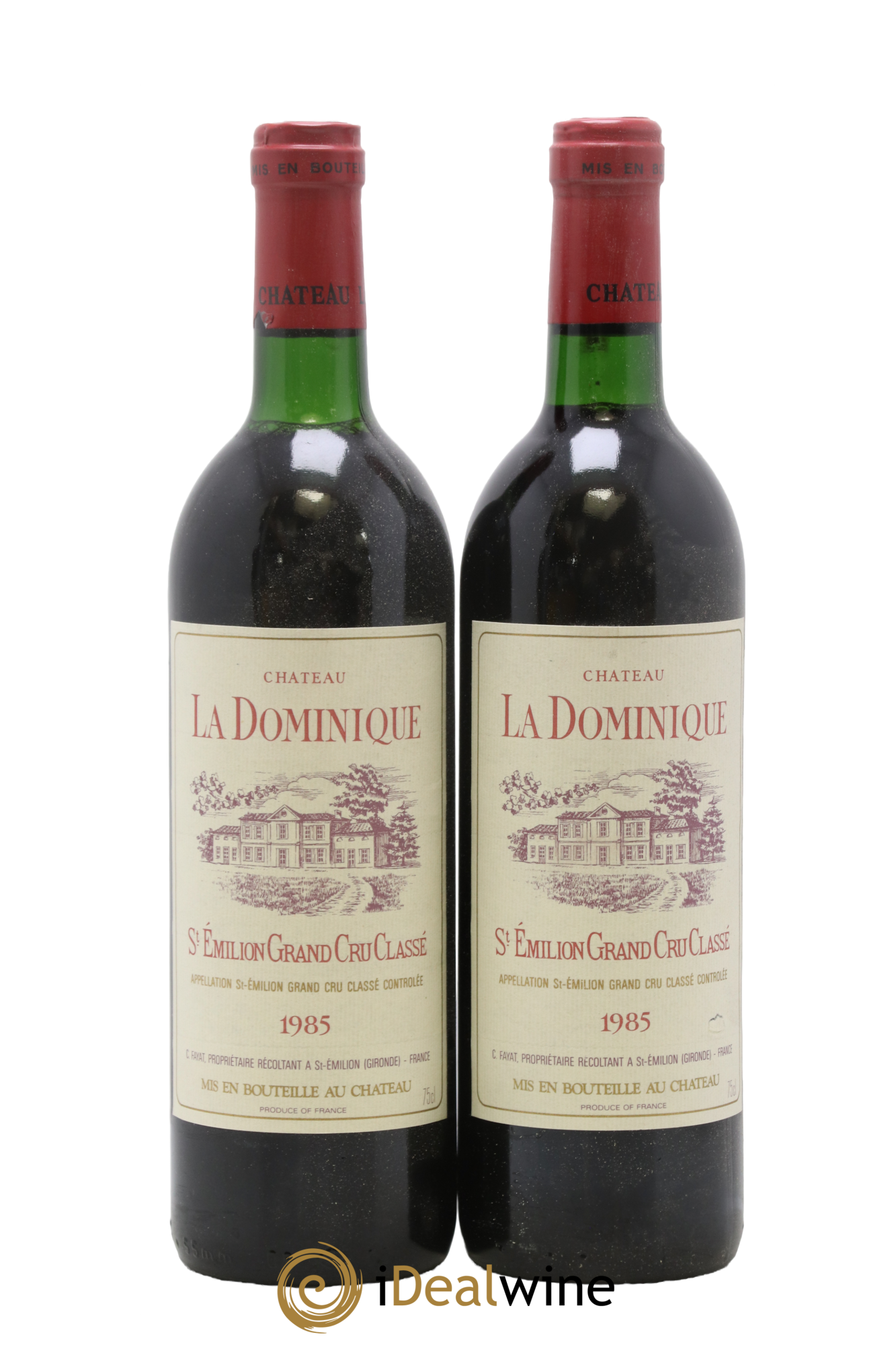 Château la Dominique Grand Cru Classé 1985 - Lot de 2 bouteilles - 0
