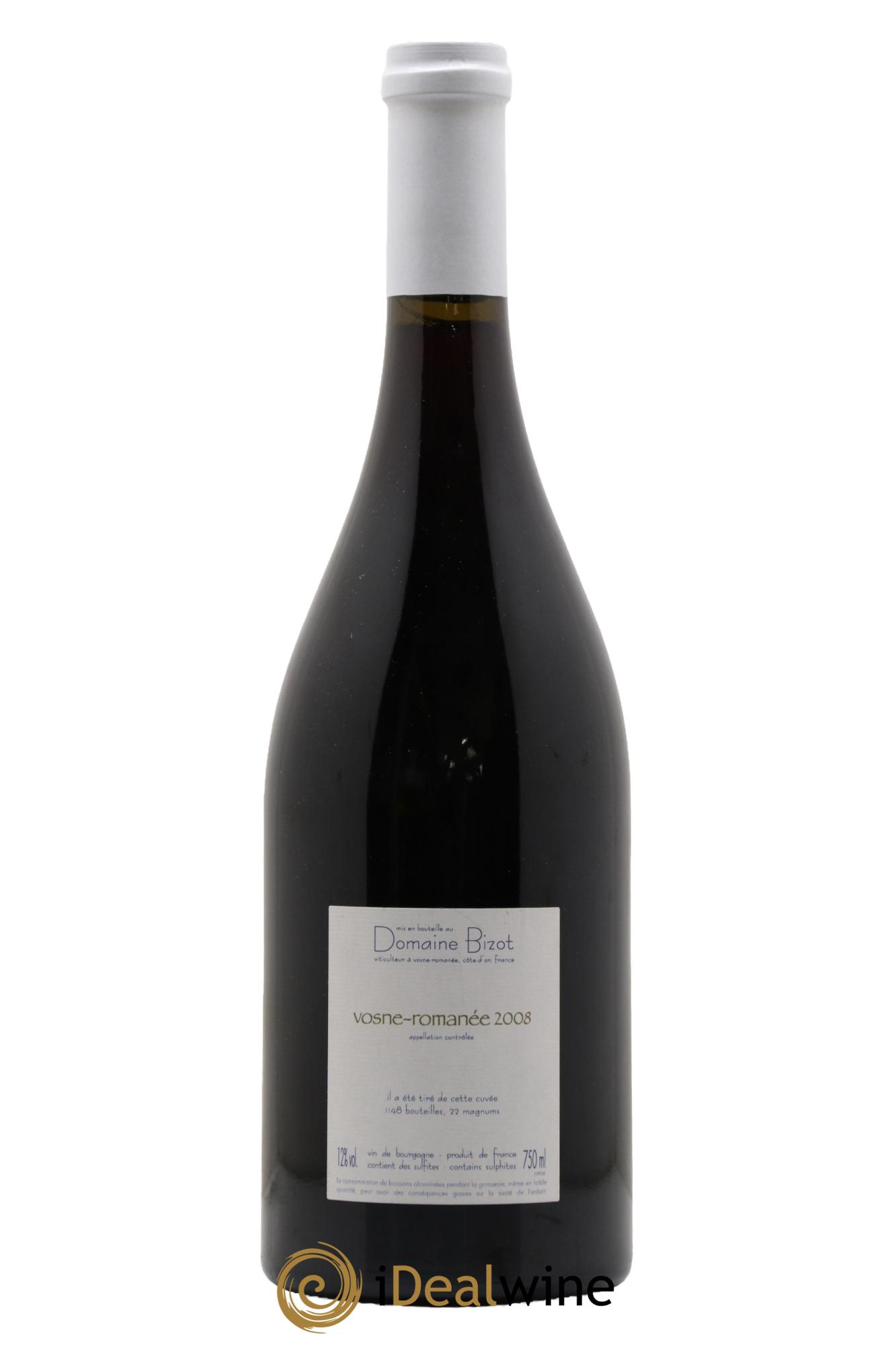 Vosne-Romanée Bizot (Domaine)  2008 - Lot of 1 bottle - 1