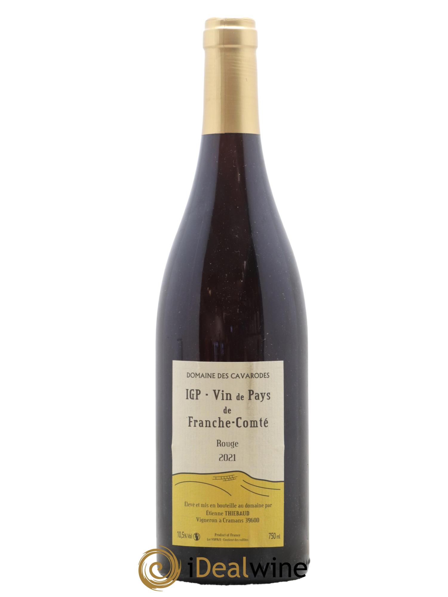 IGP de Franche-Comté Cavarodes (Domaine des) - Etienne Thiébaud 2021 - Lot of 1 bottle - 0