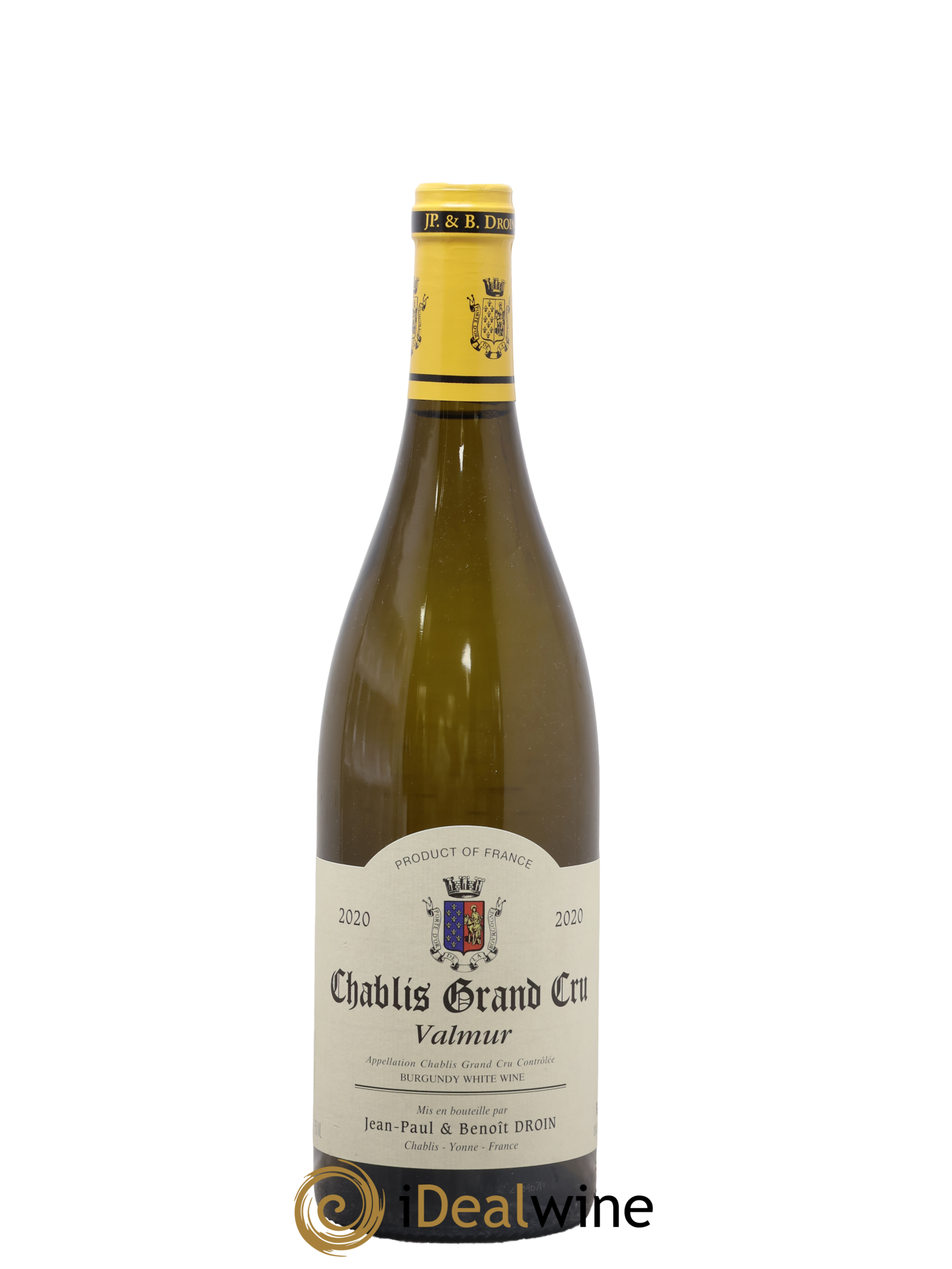 Chablis Grand Cru Valmur Jean-Paul & Benoît Droin (Domaine) 2020 - Lot de 1 bouteille - 0